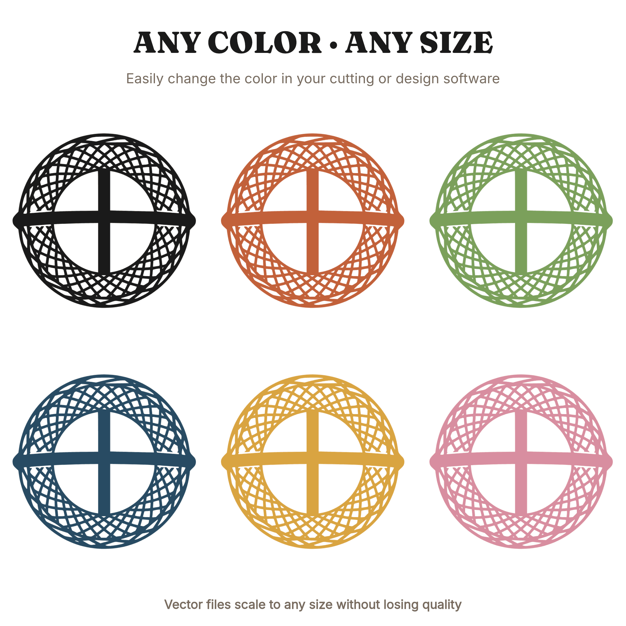 Overhead Easter Basket SVG PNG, Cross Shadow Woven Basket Cut File, Celestial Easter Decor Design, view 2