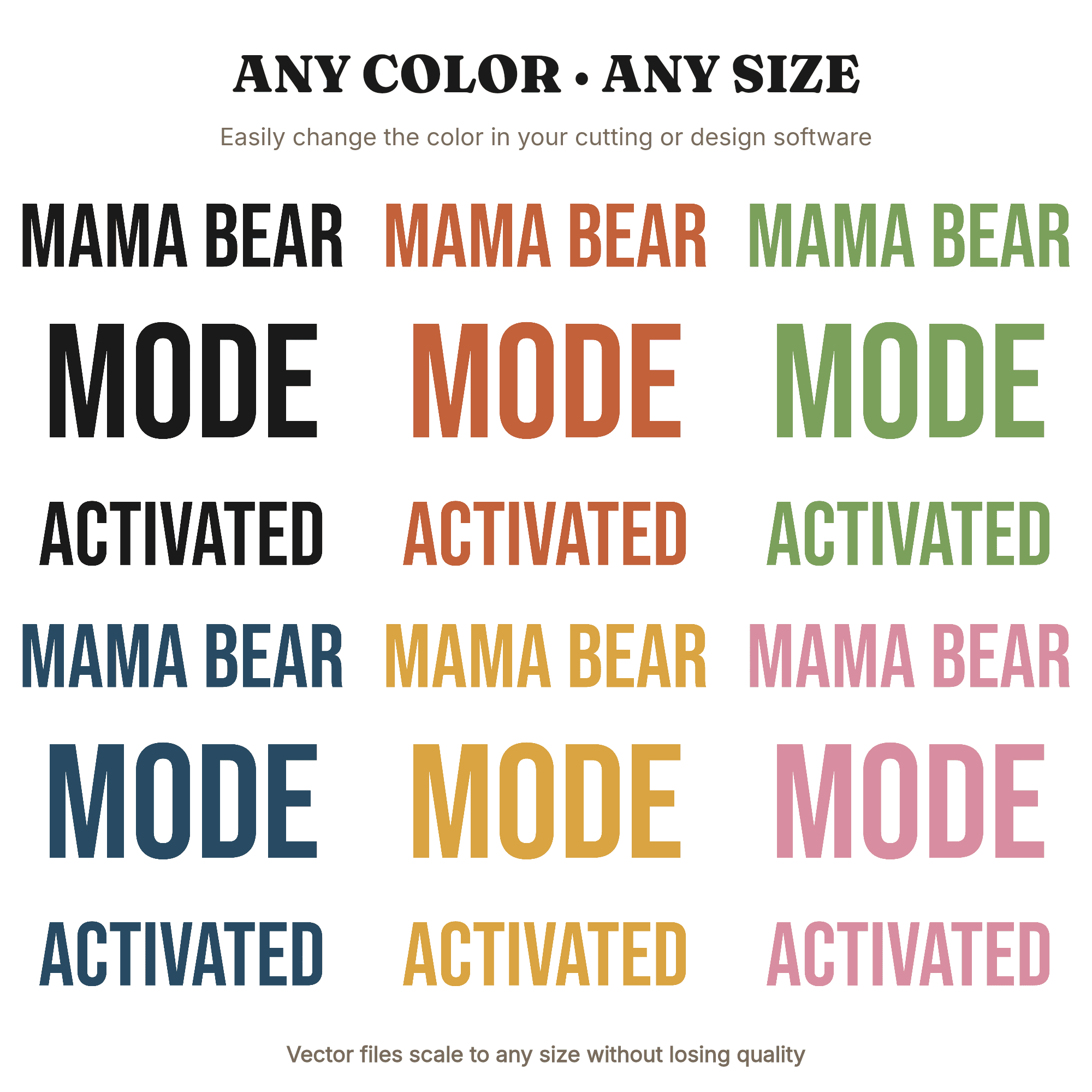Fierce Mama Bear SVG PNG, Protective Mom Halloween Family Costume Shirt Design Cut File, view 2