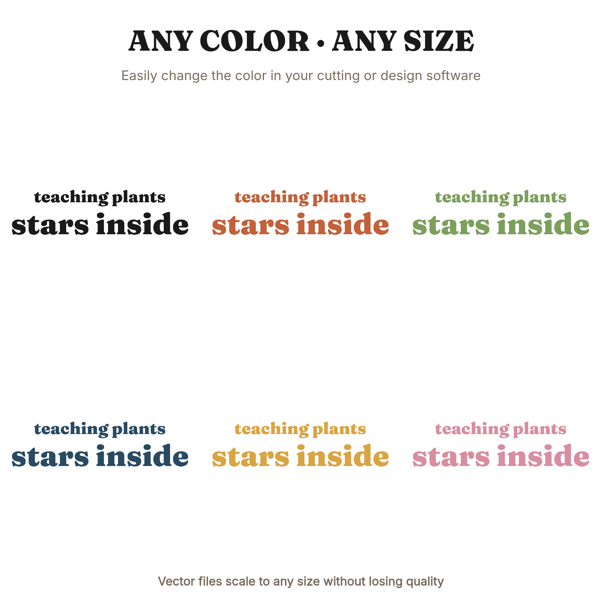 Teacher Appreciation SVG PNG, Apple Star Cross Section, Teaching Plants Stars Quote Cut File, view 2