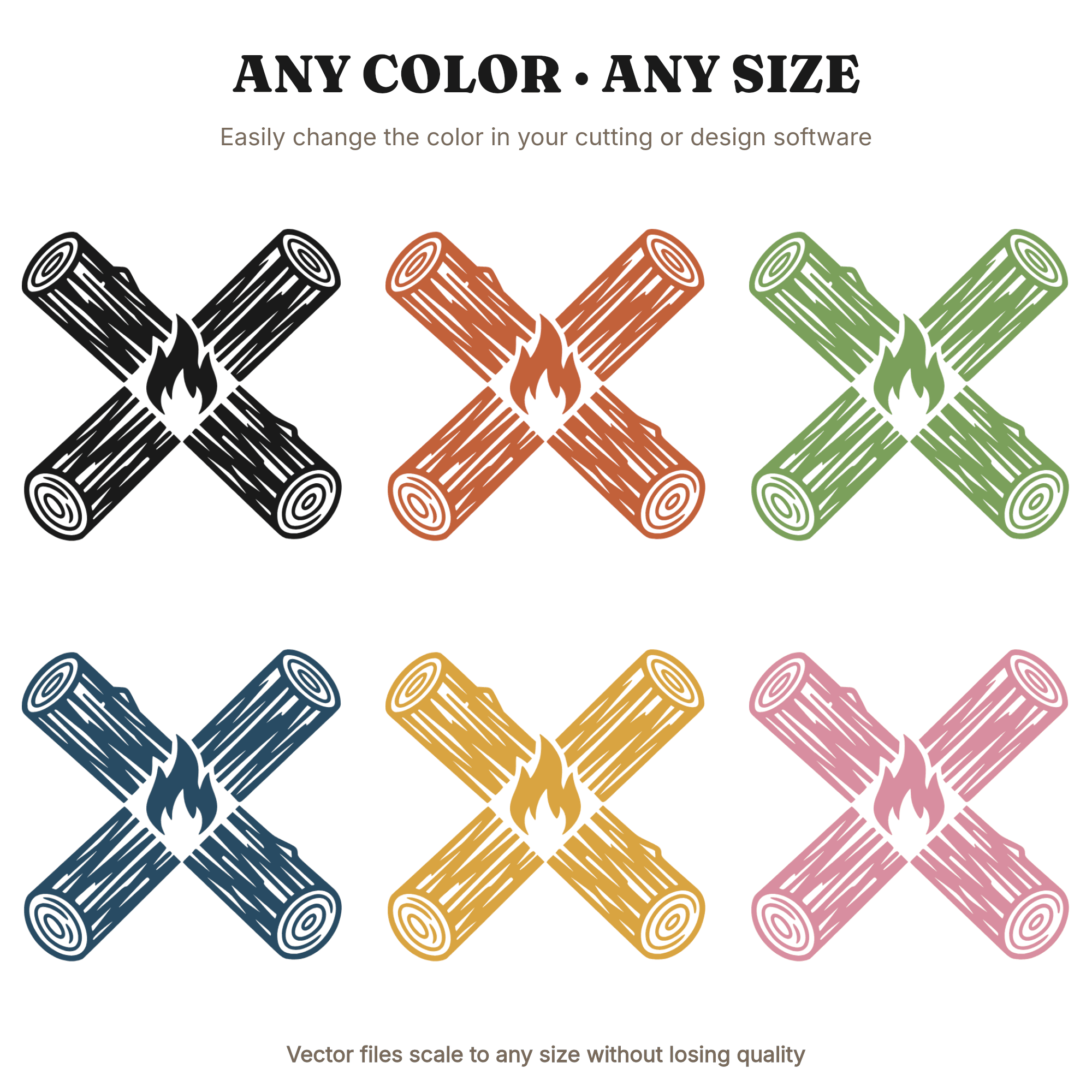 Easter Campfire Cross SVG PNG, Christian Camping Cut File, Radial Log Fire Design, Faith Outdoor Decor, view 2