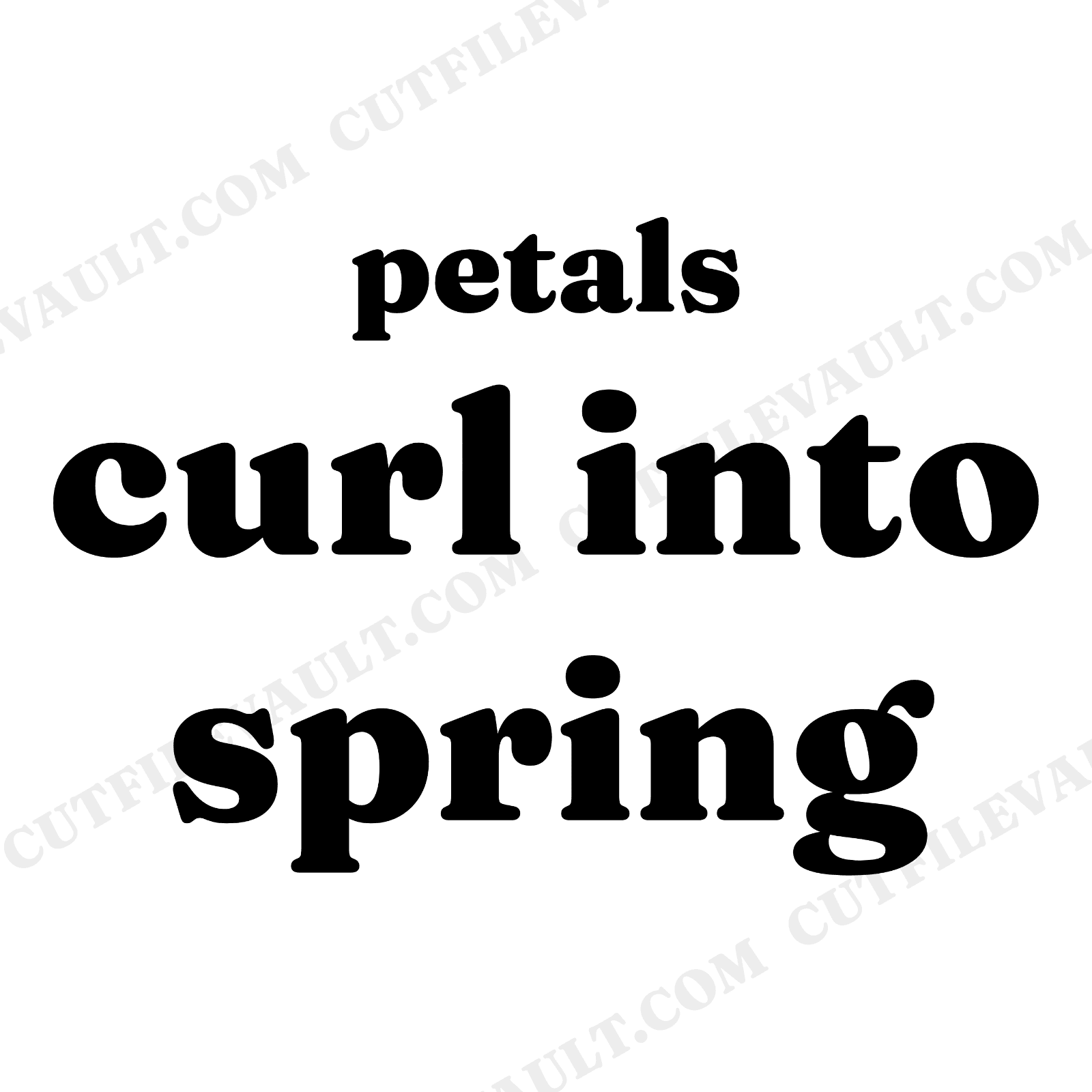 Easter Tulip Spiral Overhead Bloom Phrase SVG PNG Cut File Spring Floral Sayings Design, view 1