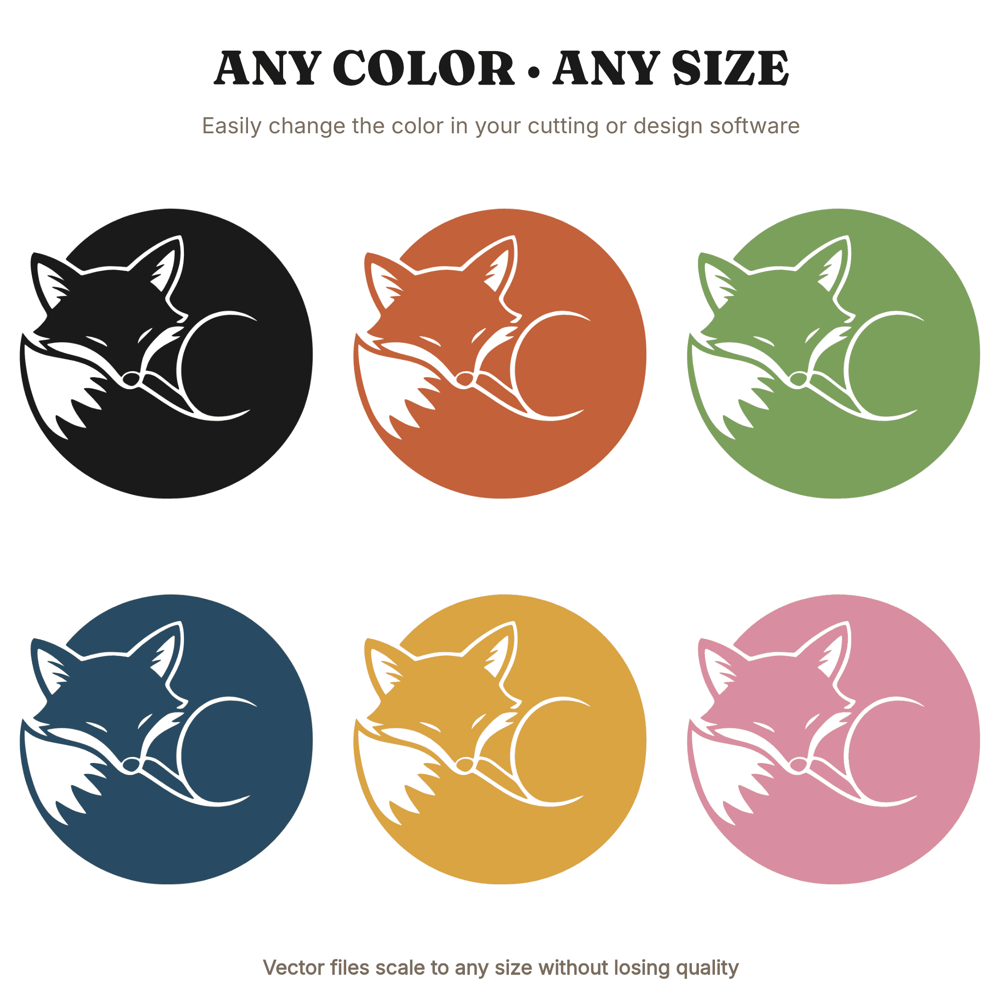 Autumn Fox Cozy Circle Wreath SVG PNG, Sleeping Fox Silhouette Cut File, Fall Blob Design, view 2