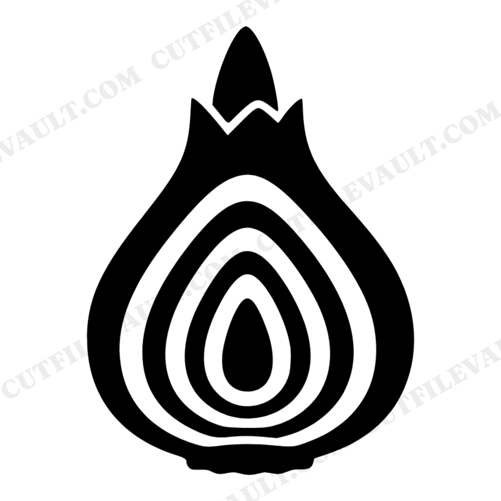 Daffodil Bulb Cross Section SVG PNG, Spring Botanical Cut File, Easter Flower Growth Design, view 1