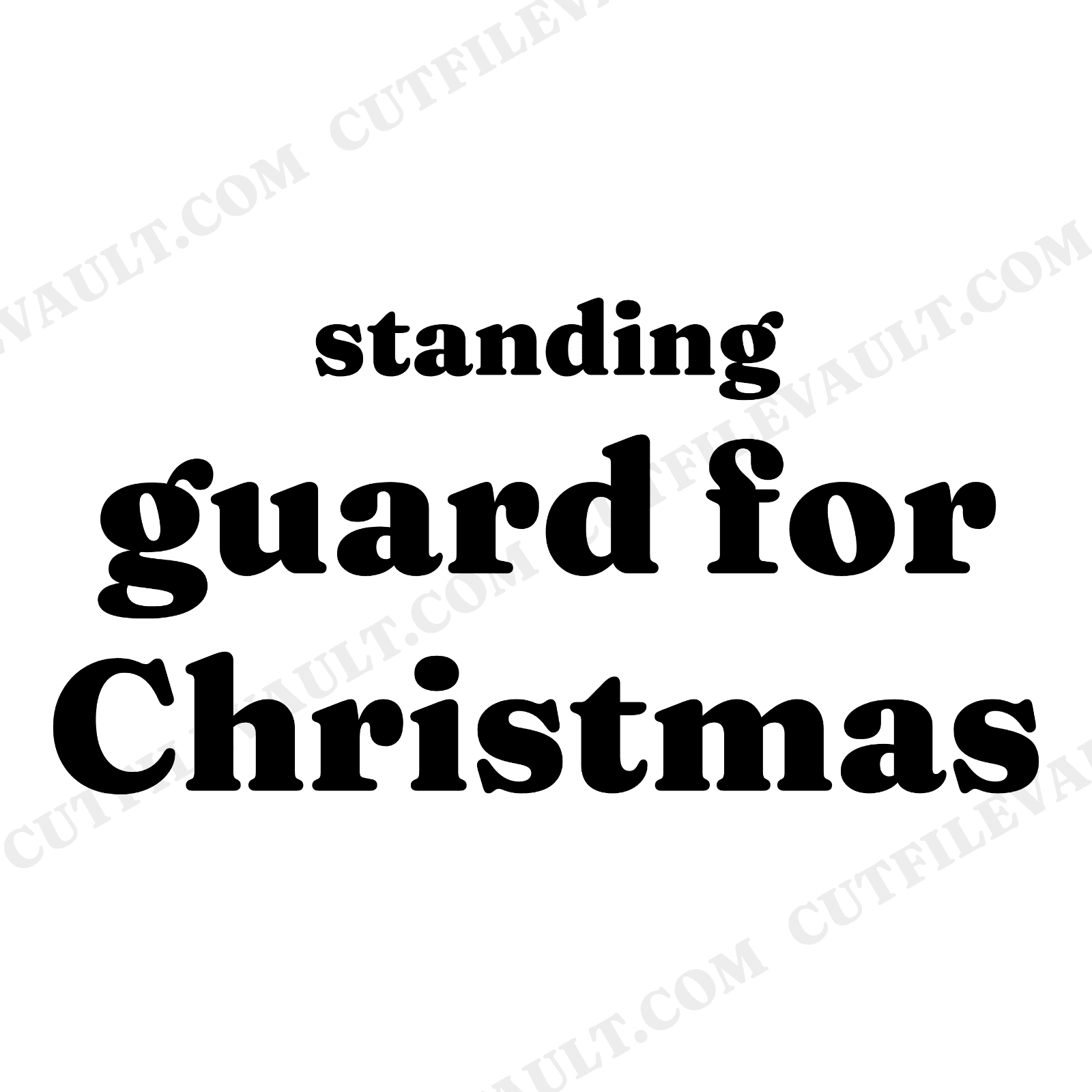 Nutcracker Soldier SVG PNG, Christmas On Duty Design, Holiday Vinyl Cut File for Shirts & Signs, view 1