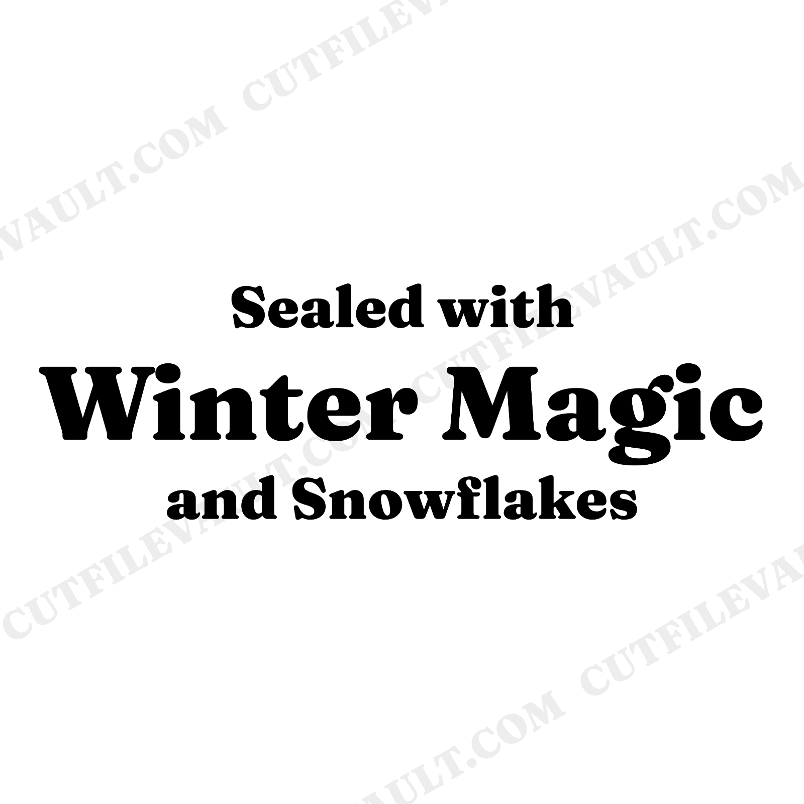 Winter Snowflake Wax Seal SVG PNG, Christmas Holiday Greeting Cut File for Cricut Silhouette, view 1