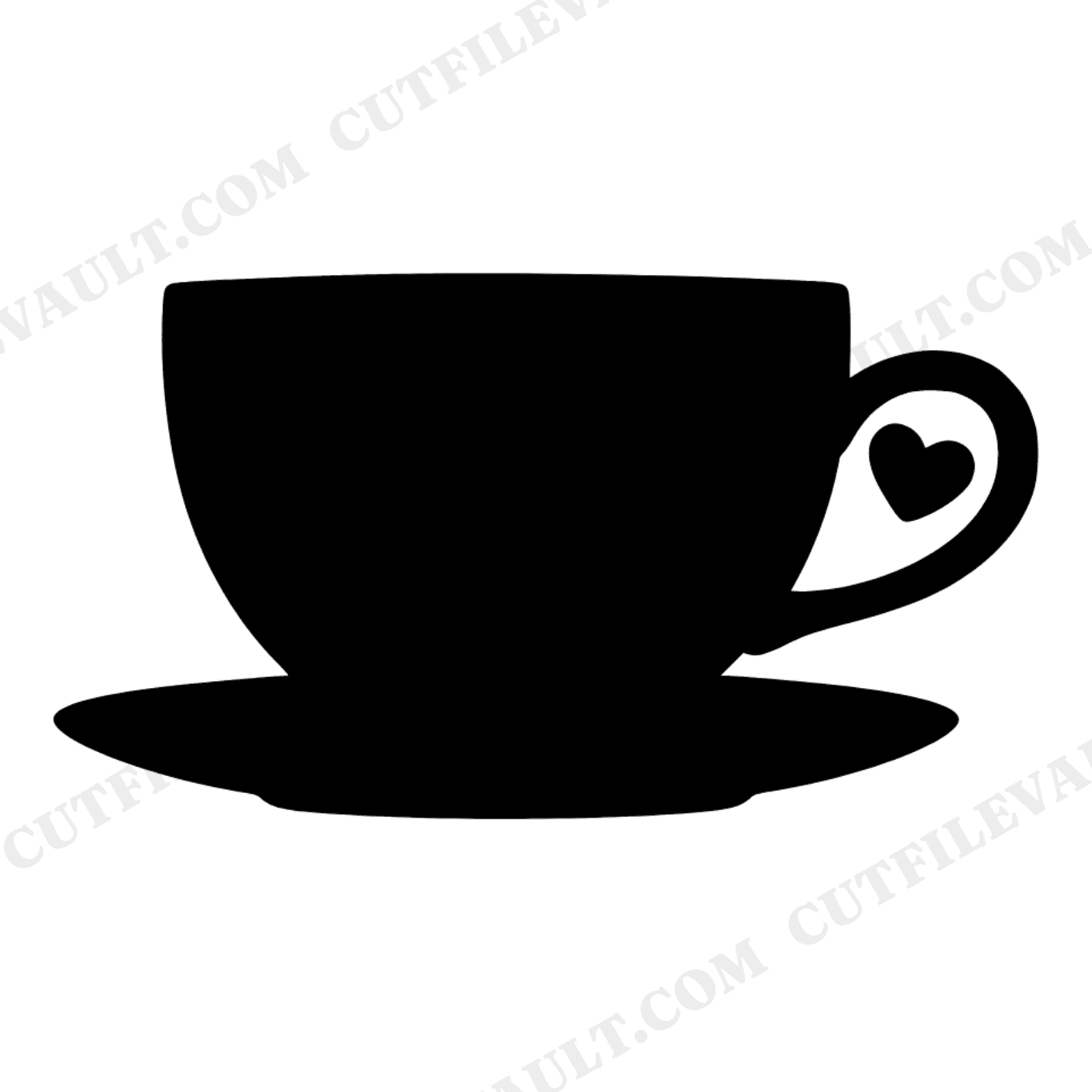 Kawaii Teacup SVG, Pumpkin Spice Coffee Cup PNG, Fall Autumn Cozy Mug Silhouette Cut File, view 1