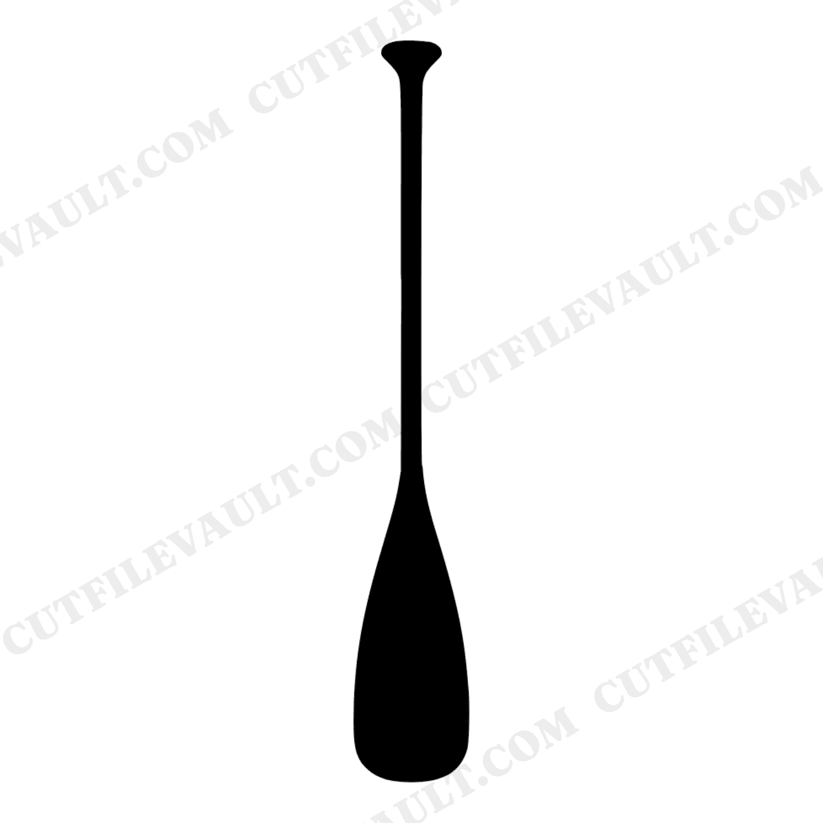 Mid Century Canoe Paddle SVG PNG, Outdoor Recreation Silhouette, National Public Lands Day Cut File, view 1