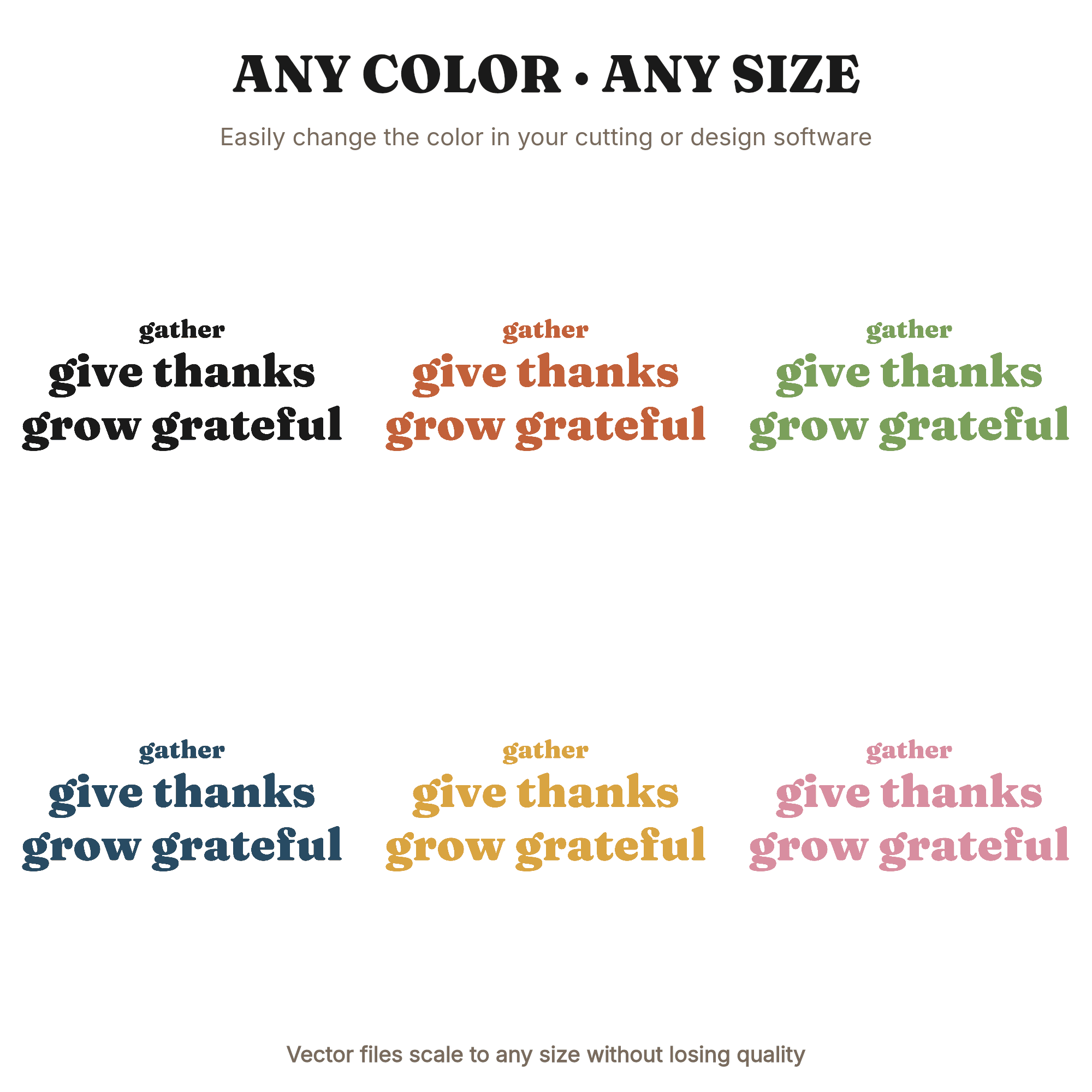 Gather Give Thanks Turkey Feather SVG PNG, Thanksgiving Mandala Feather Cut File, Farmhouse Decor, view 2