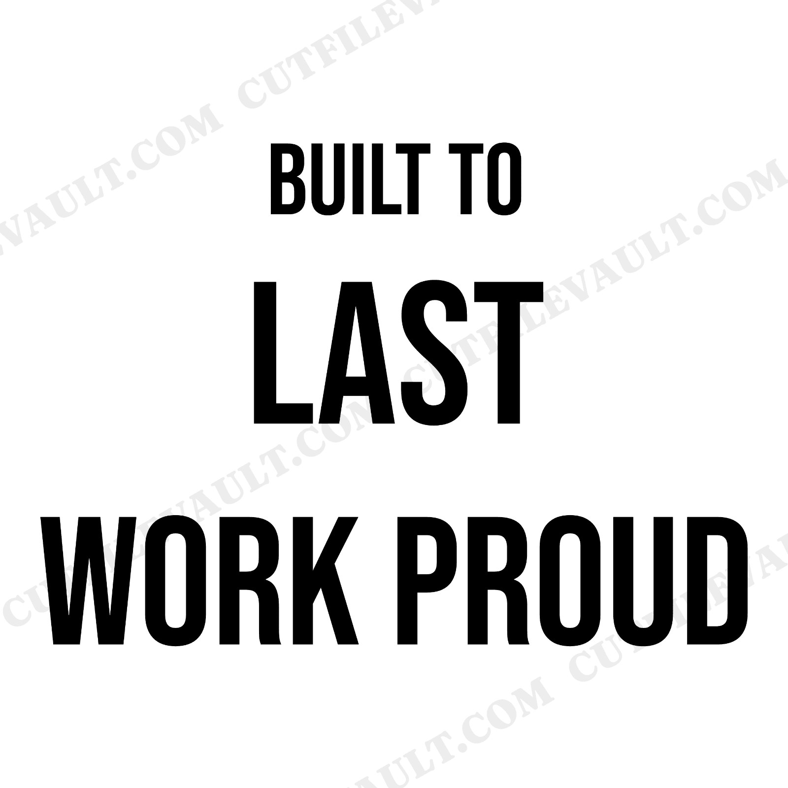 Built to Last Labor Day Workshop Banner SVG PNG Hand Lettered Steampunk Gears Cut File, view 1