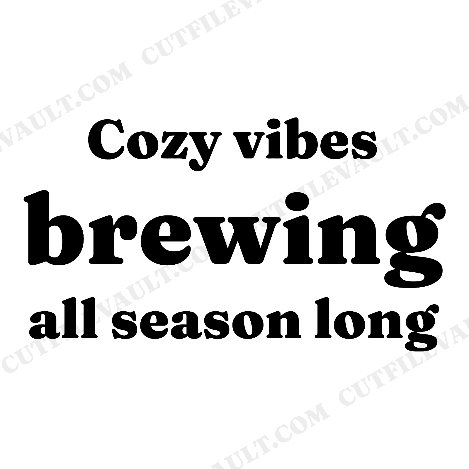 Cozy Vibes Brewing Autumn Coffee Lover SVG PNG Fall Coffee Bean Pumpkin Spice Season Cut File, view 1