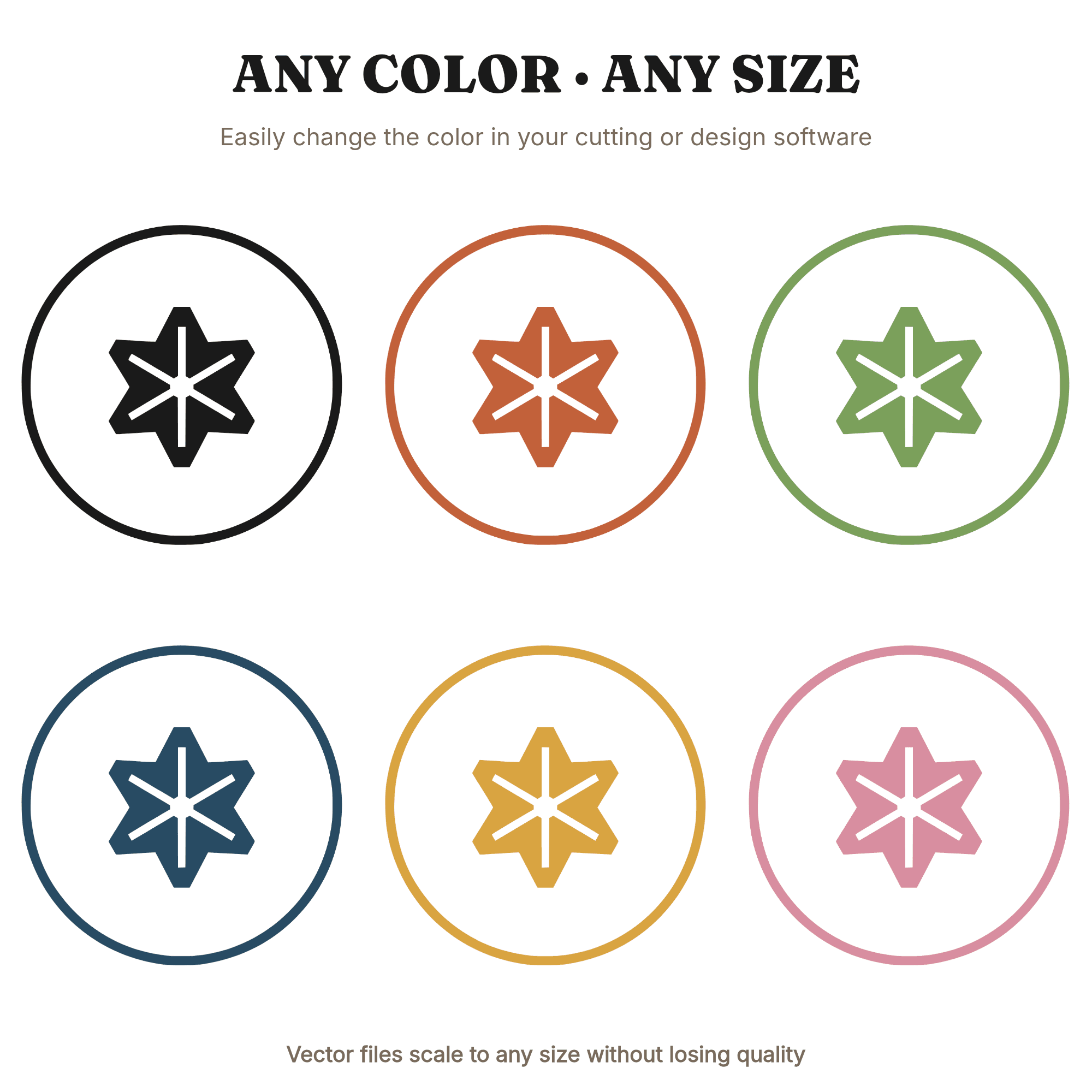 Geometric Apple Cross Section SVG PNG, Bold Star Pattern Cut File for Teacher Appreciation, view 2