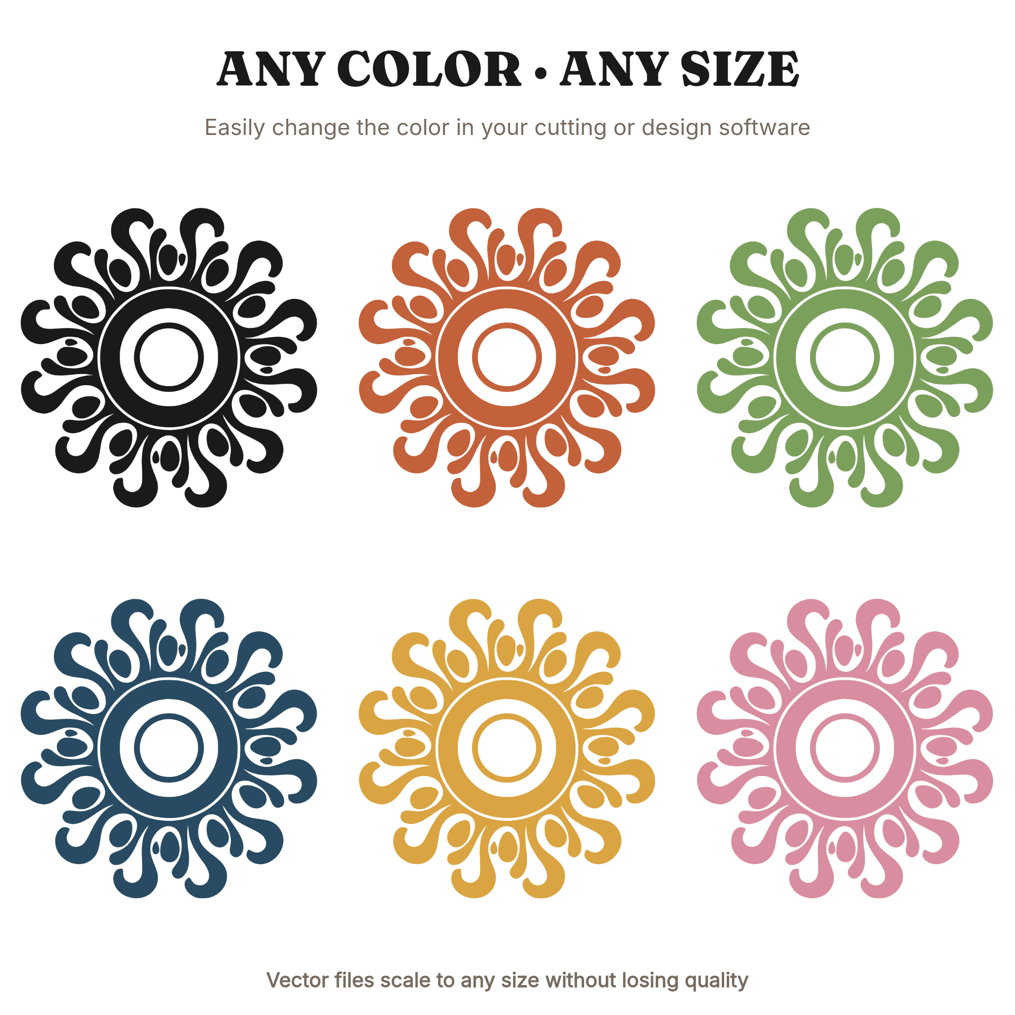 Champagne Bucket Overhead View SVG PNG Radial Mandala Celebration Wedding Engagement Party Cut File, view 2