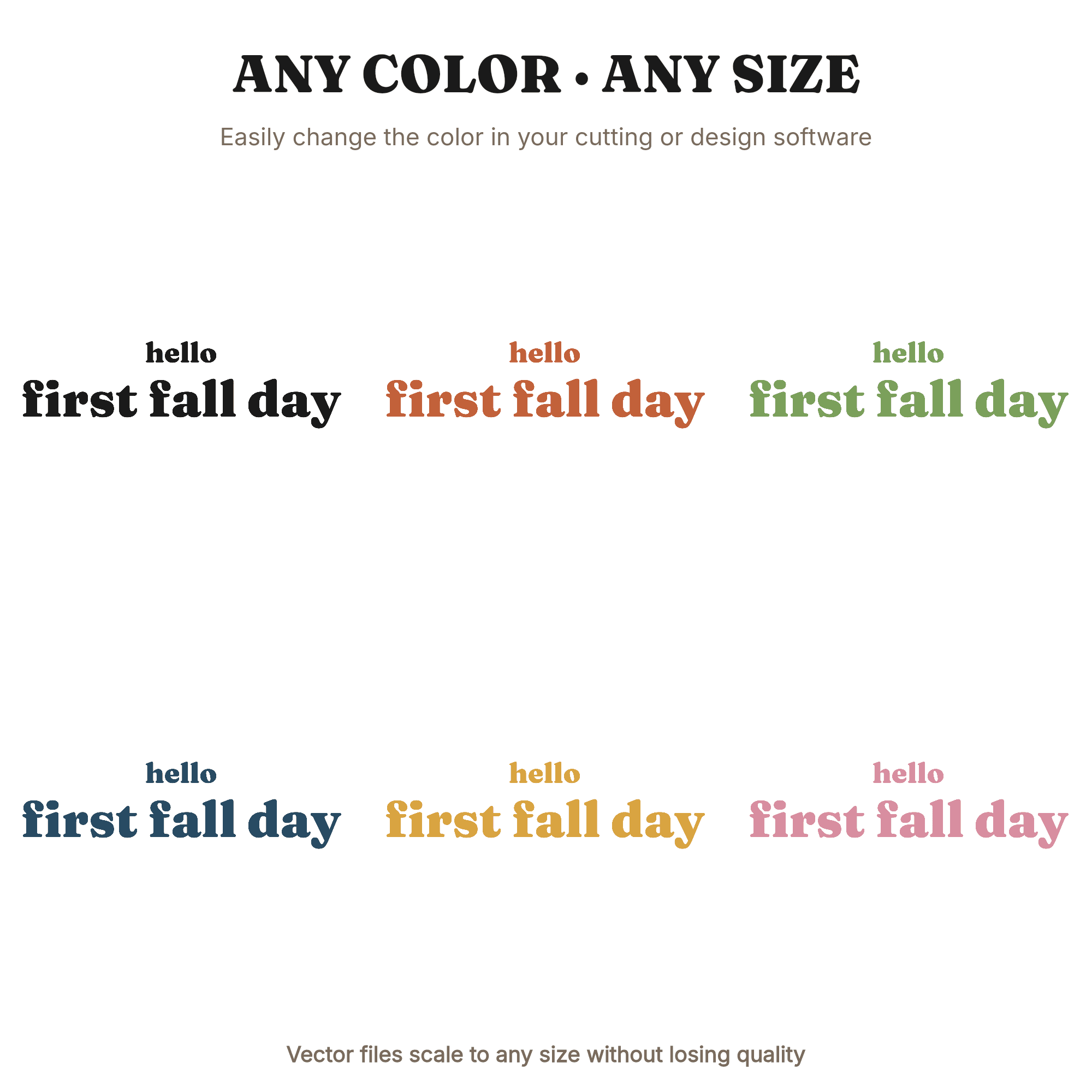 First Day of Fall Acorn SVG PNG, Mid Century Modern Farmhouse Autumn Sign Cut File, view 2