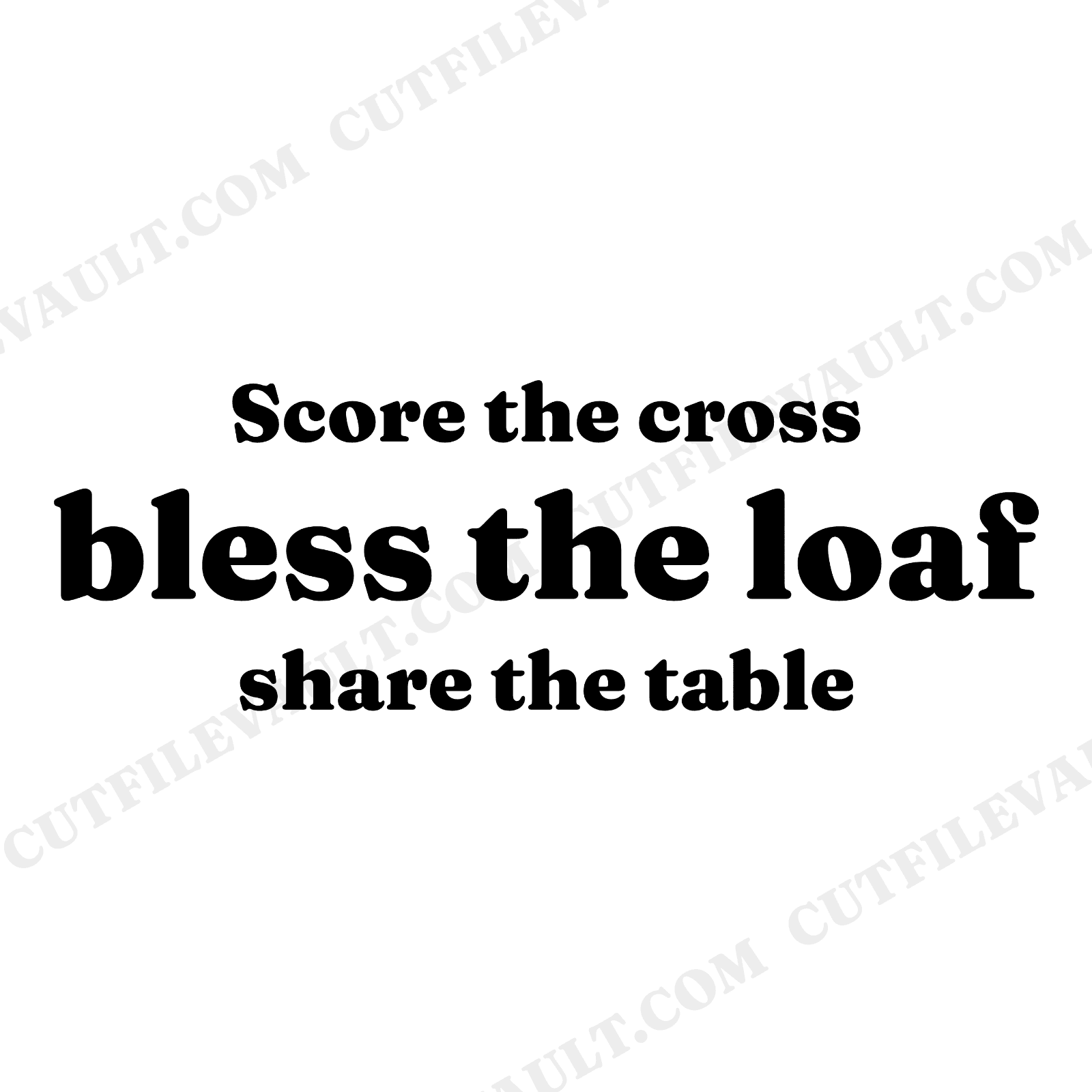 Irish Soda Bread Cross Cut SVG PNG, St Patrick's Day Kitchen Decor, Farmhouse Bakery Sign, view 1