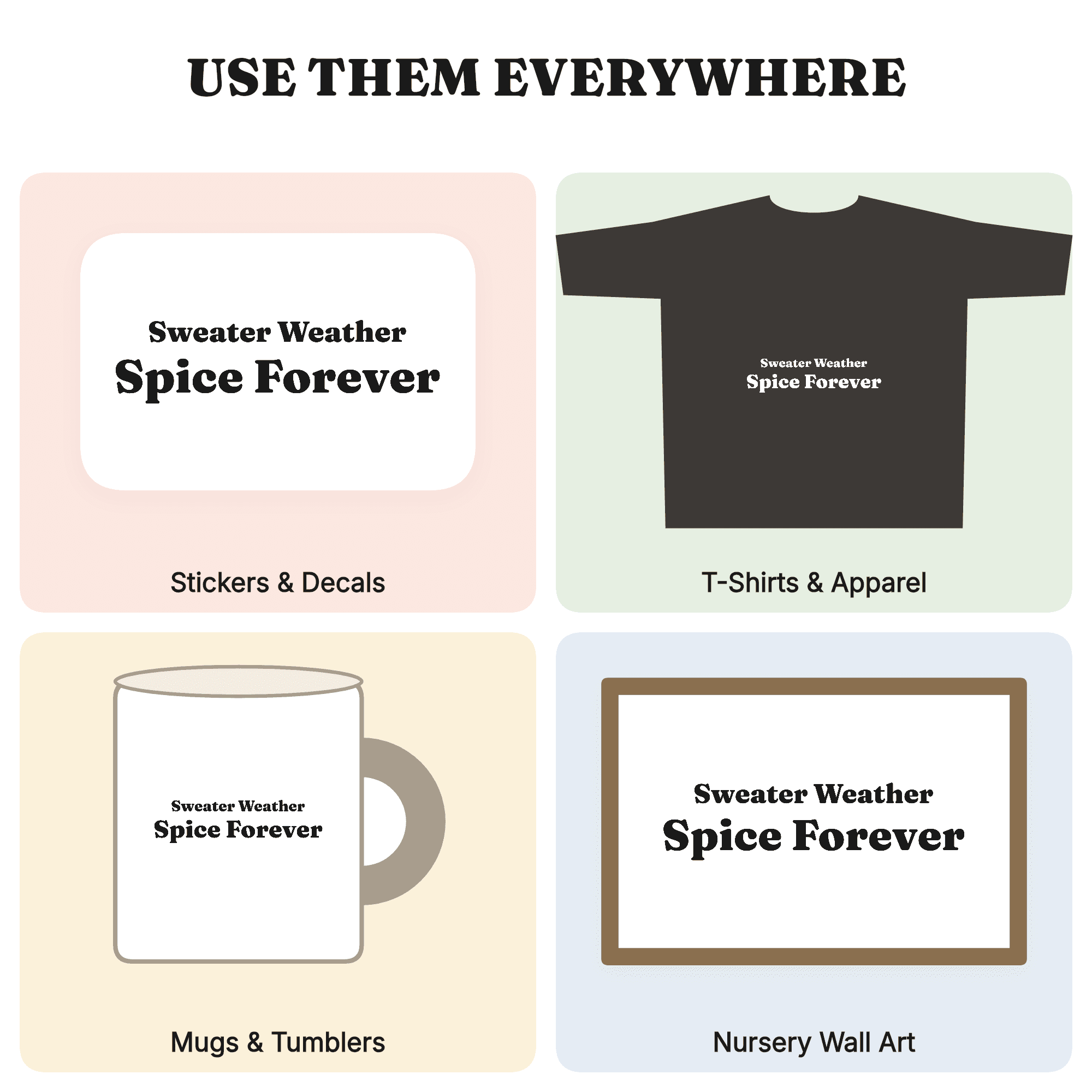 Sweater Weather Pumpkin Spice SVG PNG Fall Wreath Cut File Autumn Decor Cozy Season Sign, view 3