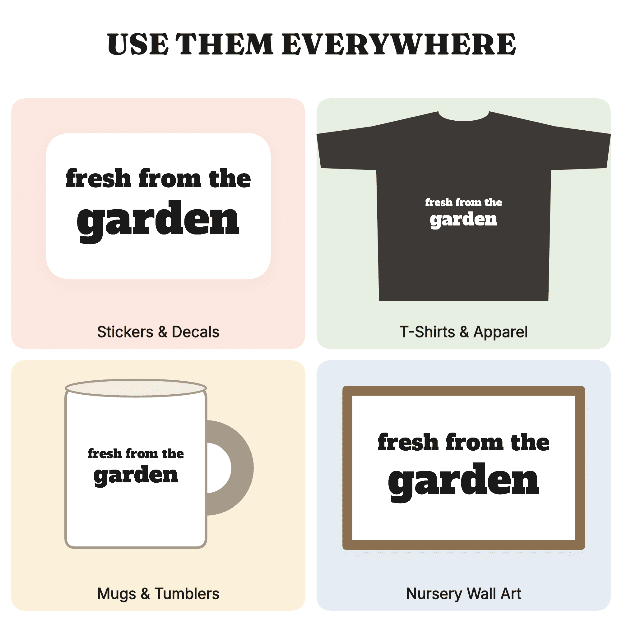 Fresh Picked Carrots Easter Kitchen Sign SVG PNG Retro Farmhouse Spring Garden Decor Cut File, view 3