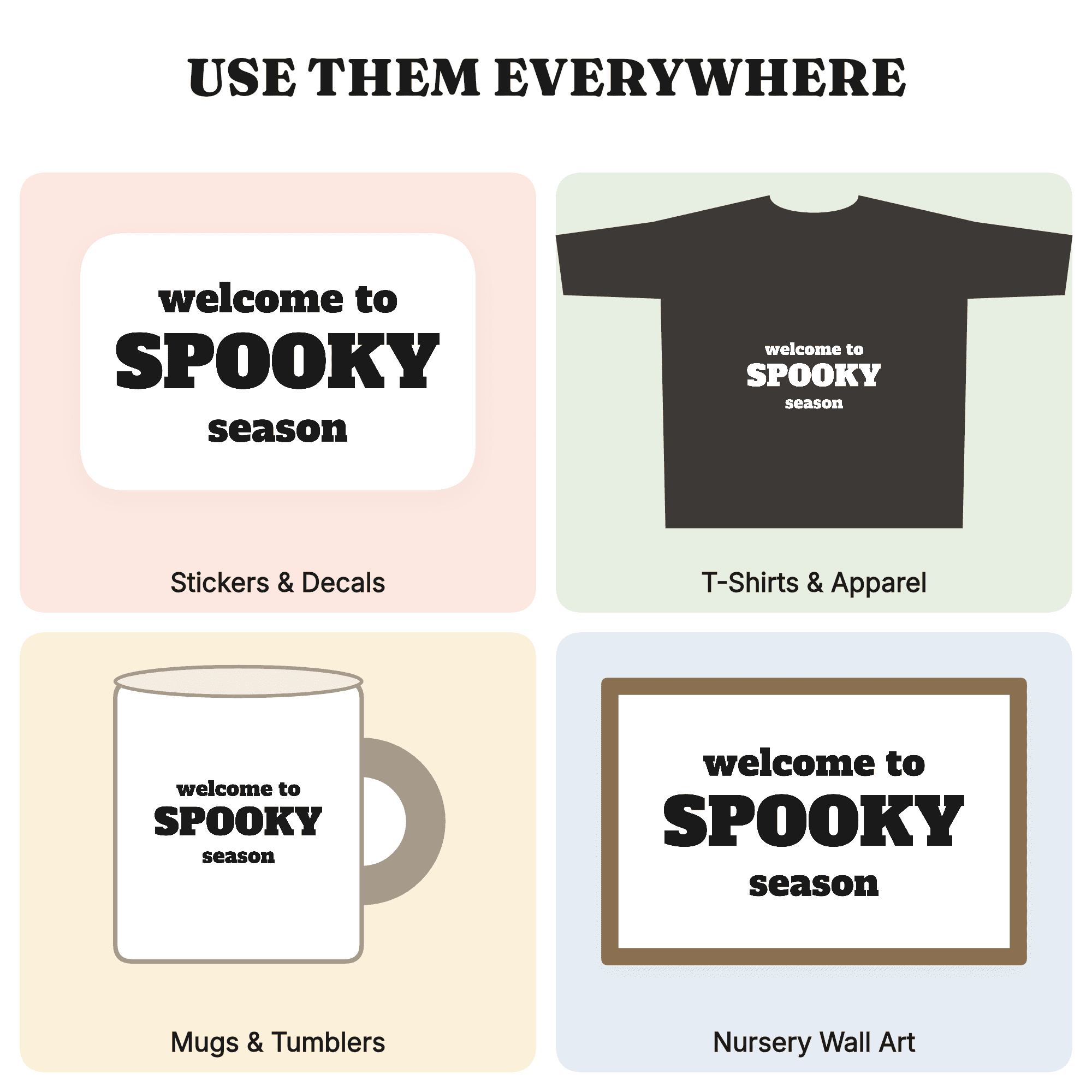 Spooky Season SVG PNG Dripping Halloween Welcome Sign Cut File Hand Lettered Ooze Slime Design, view 3