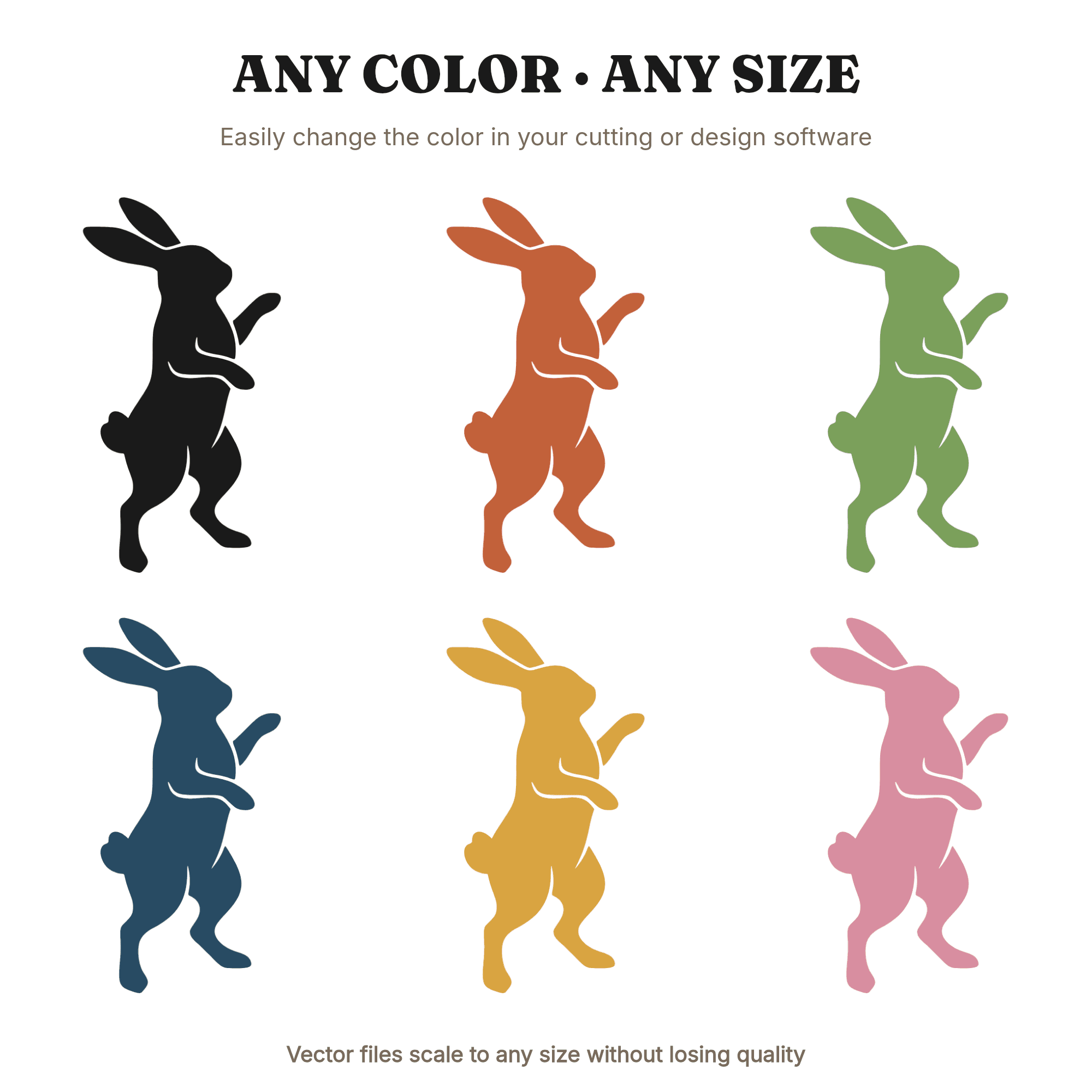 Irish Jig Rabbit SVG PNG Fluid Abstract Silhouette St Patricks Day Woodland Cut File Cricut, view 2