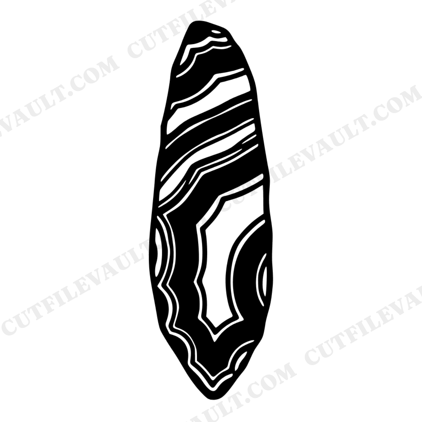 Geode Bookmark SVG, Crystal Slice Bookmark PNG, Layered Geode Cut File, Cottagecore Floral Design, view 1