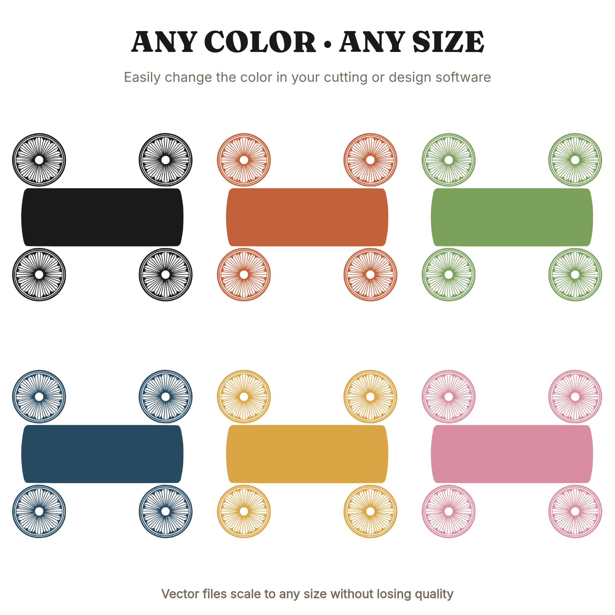 Art Deco School Bus Top View Mandala SVG PNG, Back to School Cut File for Cricut, view 2
