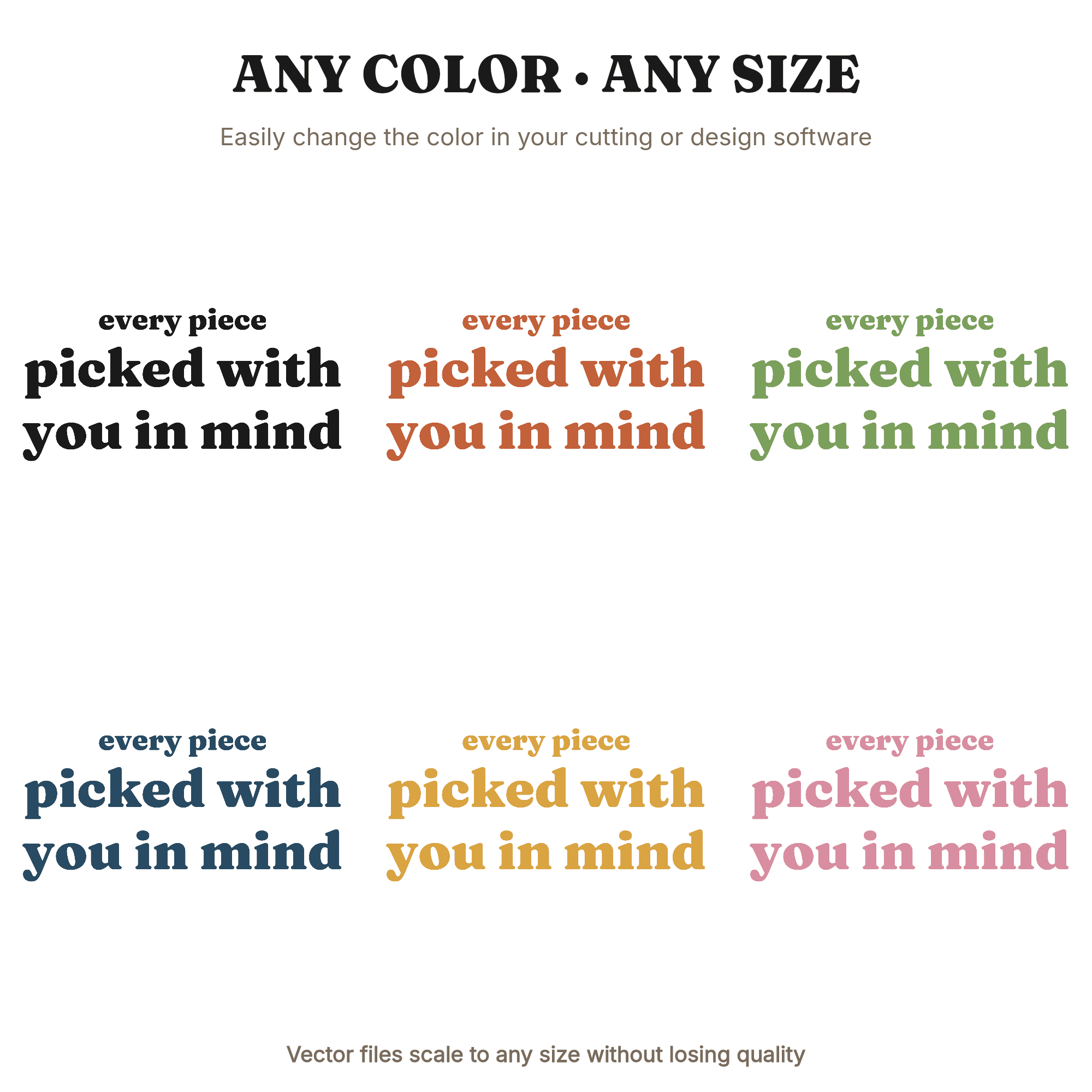 Every Piece Picked With You In Mind SVG PNG, Valentine Chocolate Box Cut File, Romantic Quote, view 2