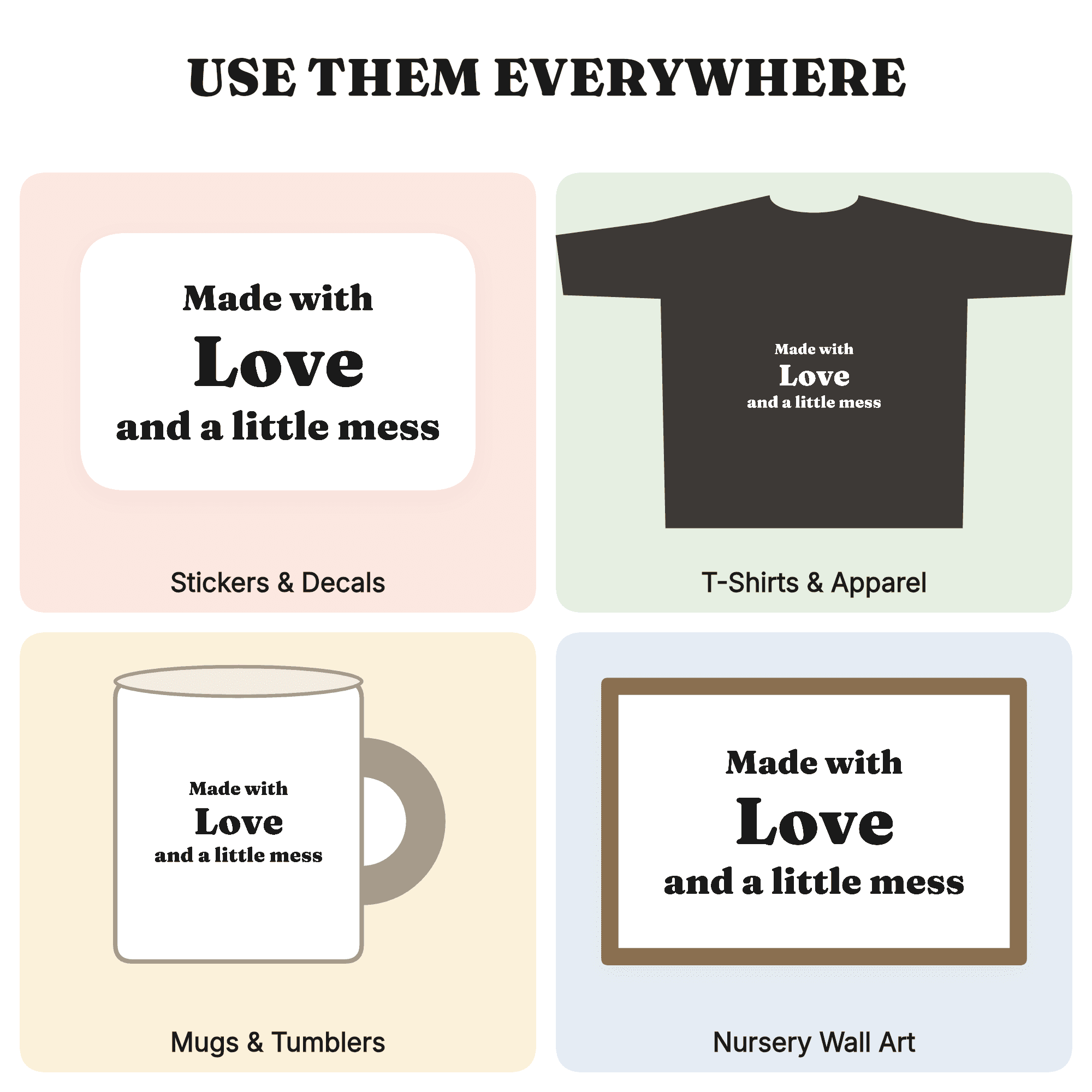 Made with Love Grandparents Day Apron SVG PNG, Grandma Kitchen Decal Cut File, Grandpa Gift, view 3