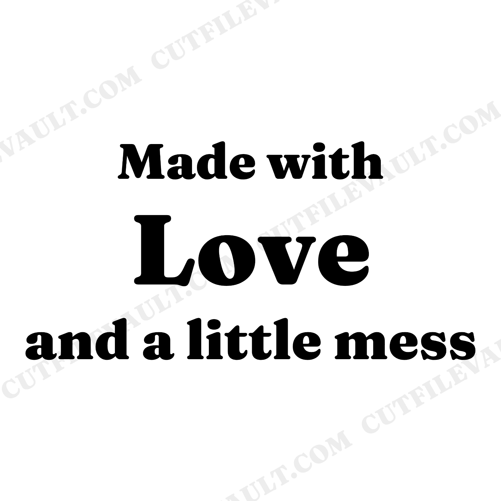 Made with Love Grandparents Day Apron SVG PNG, Grandma Kitchen Decal Cut File, Grandpa Gift, view 1