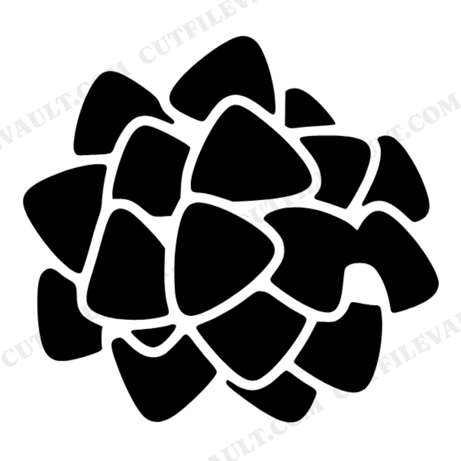 Whimsical Candy Corn Cluster SVG PNG Top View Halloween Decor Cut File for Cricut, view 1