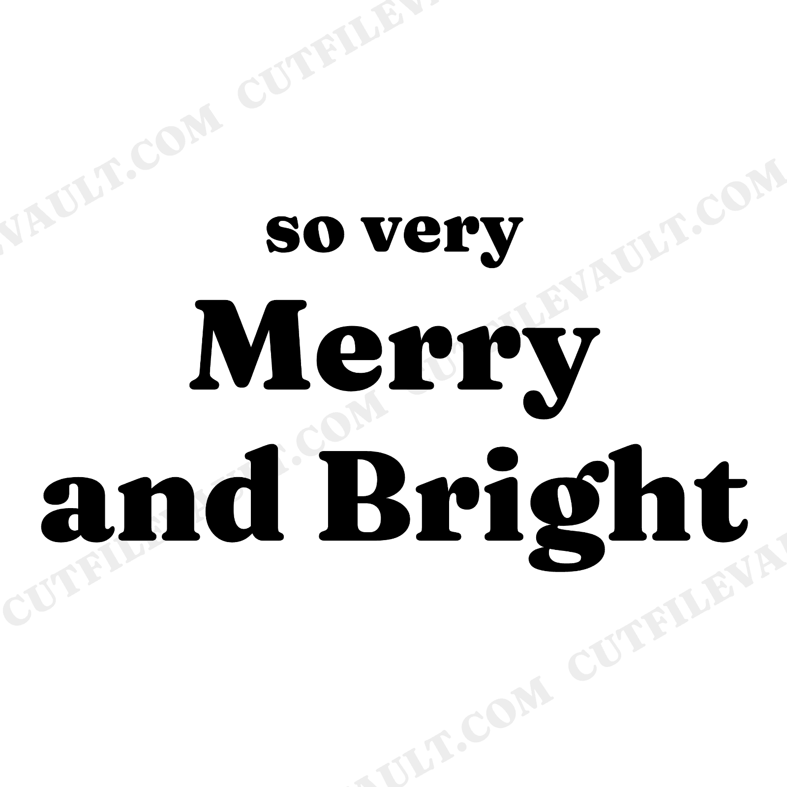 Merry and Bright Christmas Split Panel Mirror SVG PNG, Snowflake Cut File for Cricut, view 1