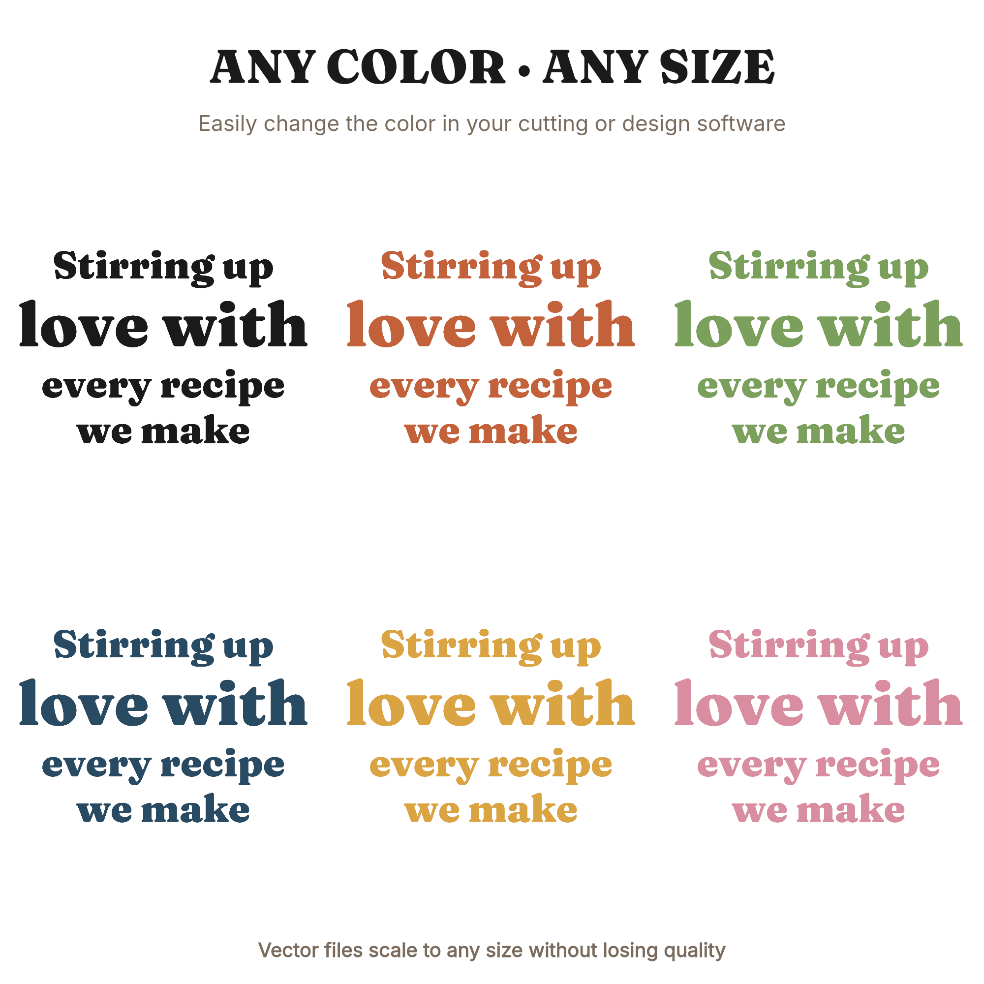 Stirring Up Love Kitchen Romance SVG PNG Valentine's Day Wooden Spoon Cut File for Cricut, view 2
