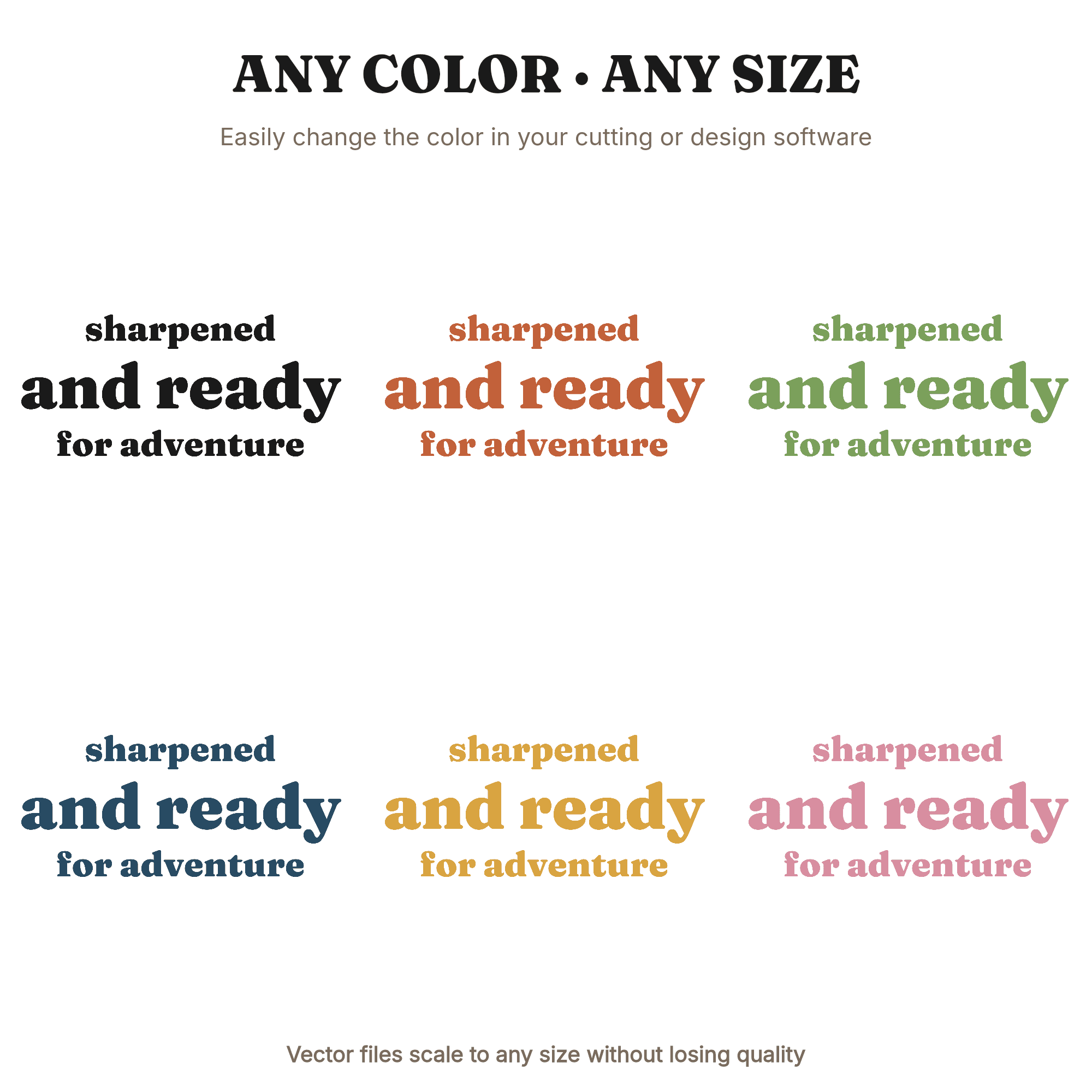 Sharpened and Ready Back to School SVG PNG, Hand Lettered Pencil Bundle Teacher Gift Cut File, view 2