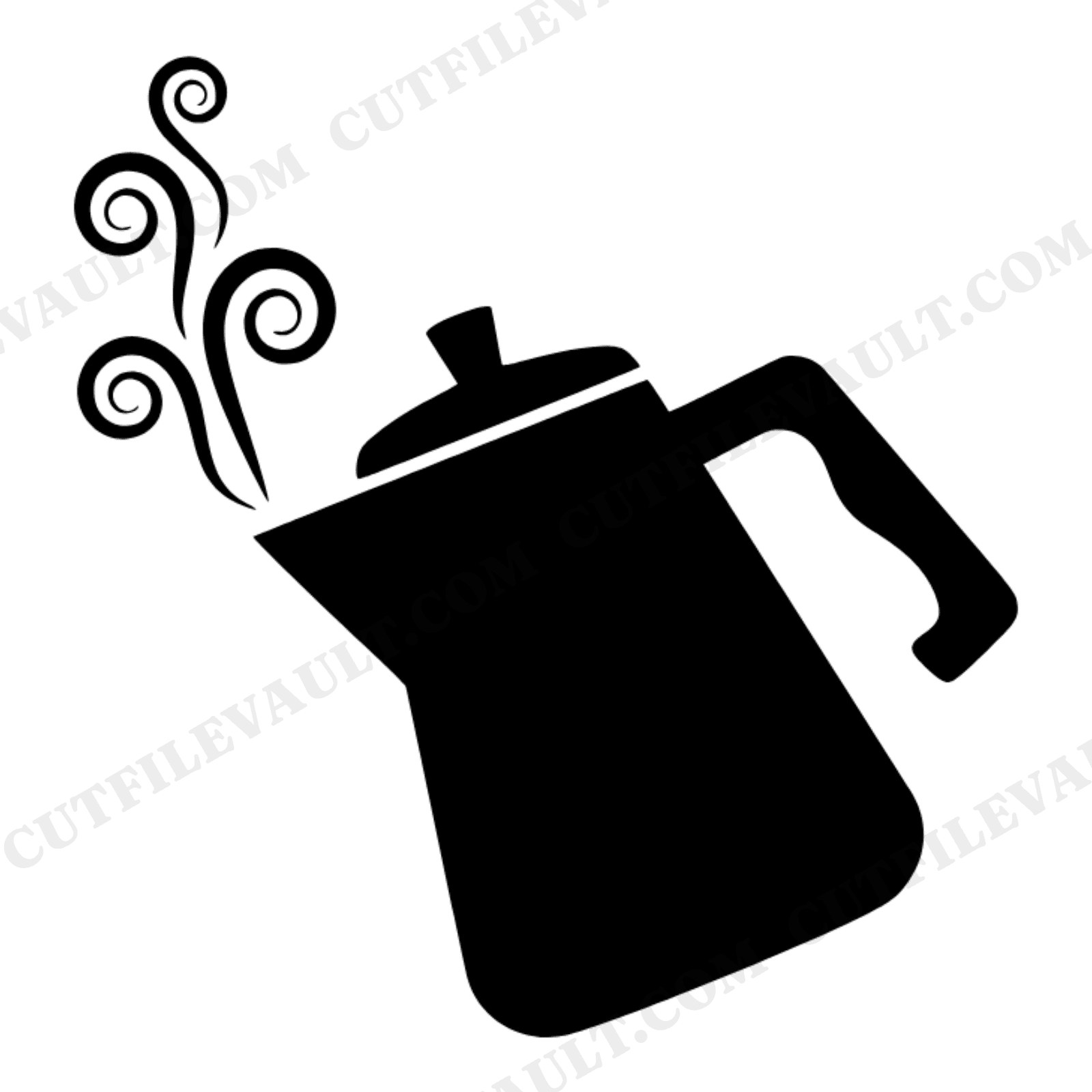 Vintage Coffee Percolator SVG PNG, 1950s Kitchen Coffee Pot Cut File, National Coffee Day Design, view 1
