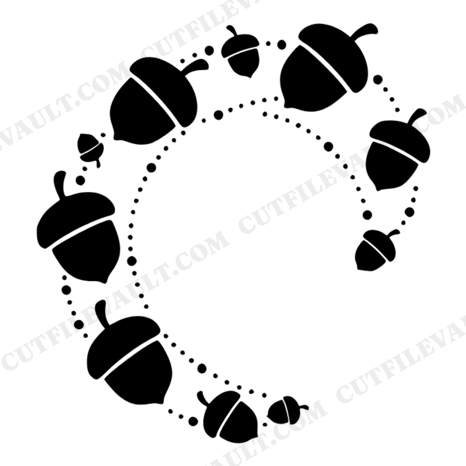 Autumn Equinox Acorn Constellation SVG PNG, Celestial Fall Cut File, Mystical Star Map Design, view 1