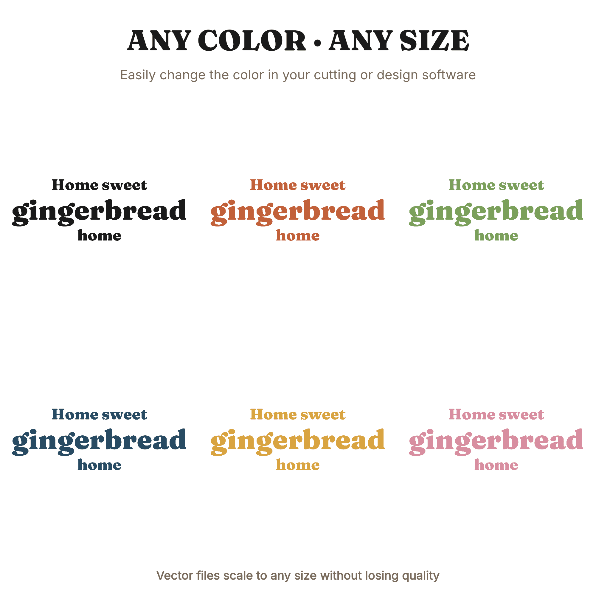 Home Sweet Gingerbread Christmas SVG PNG Holiday Sign Farmhouse Decor Cut File, view 2