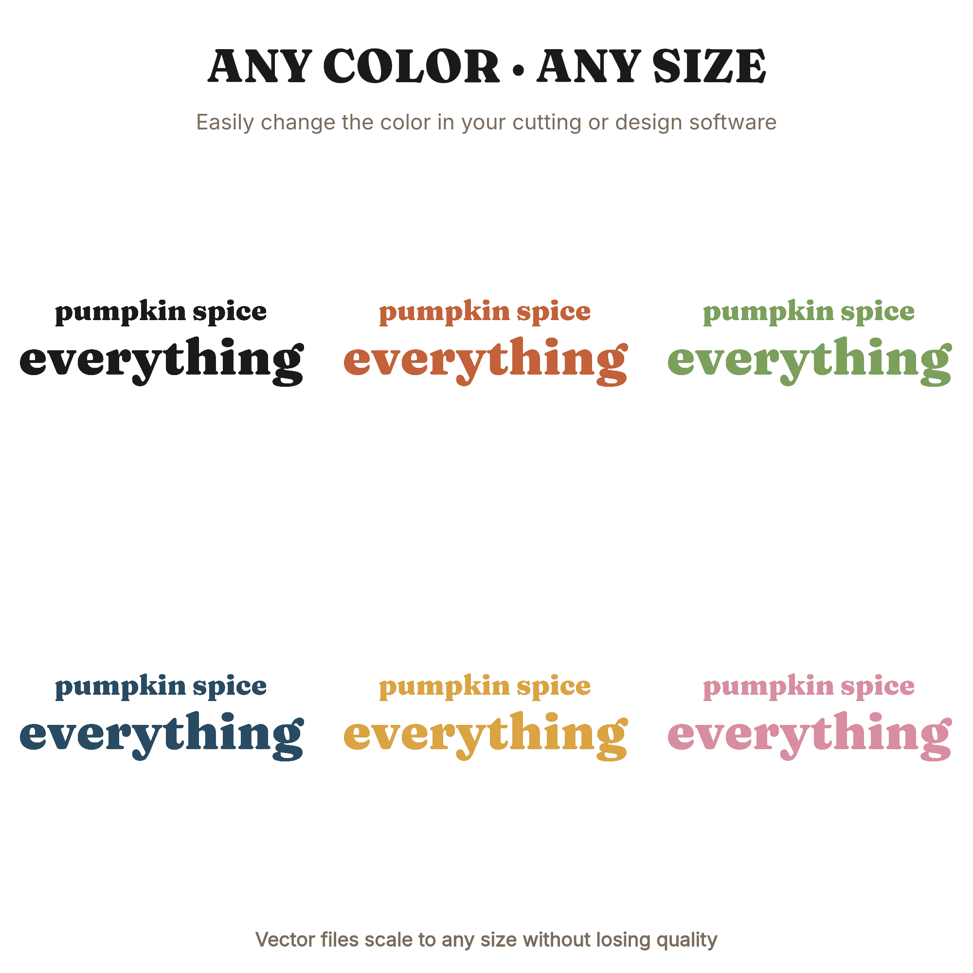 Pumpkin Spice Everything SVG PNG Fall Coffee Cup Quote Cut File for Cricut Autumn Kitchen Decor, view 2