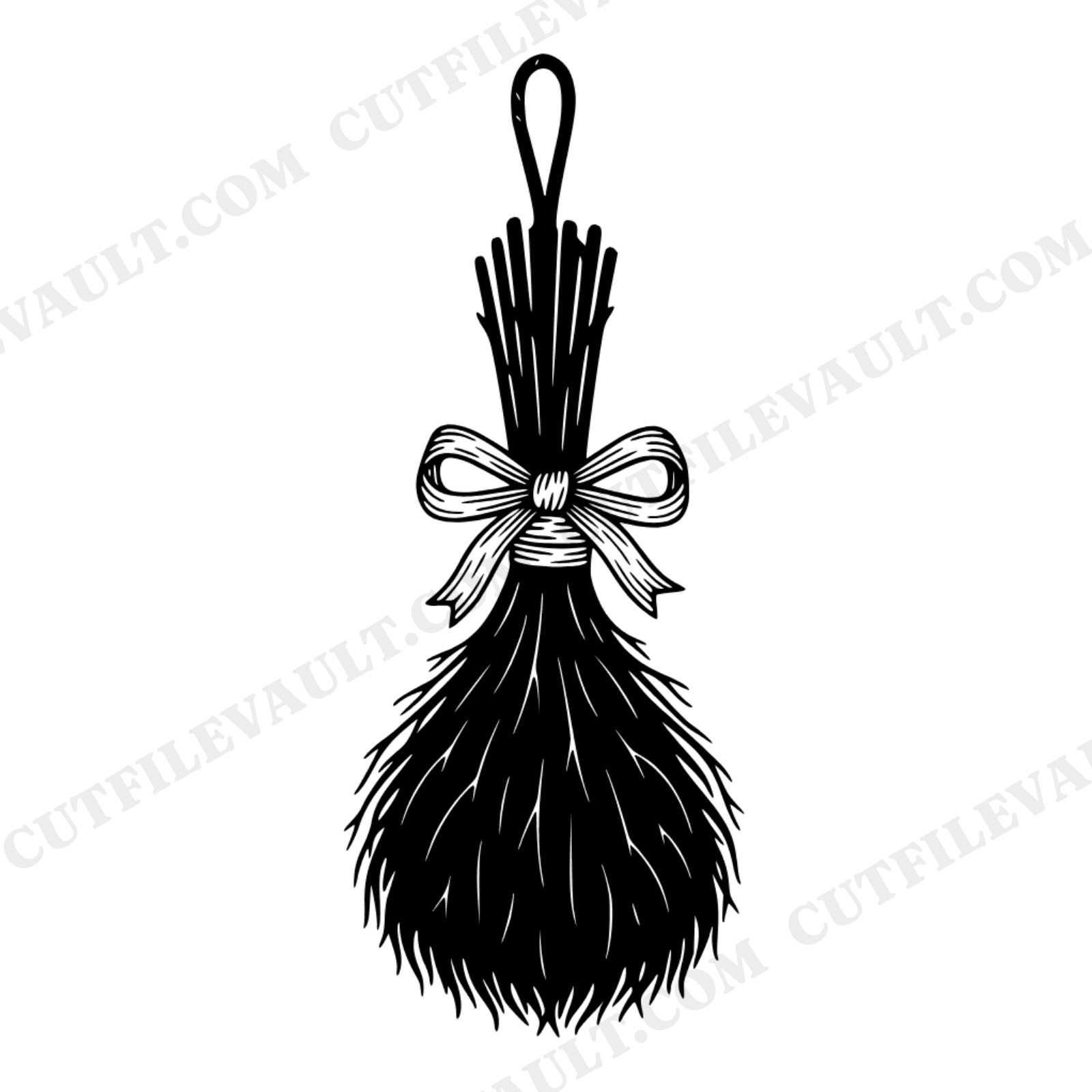Cinnamon Broom SVG PNG, Rustic Autumn Farmhouse Decor, Cottagecore Fall Wall Art Cut File, view 1