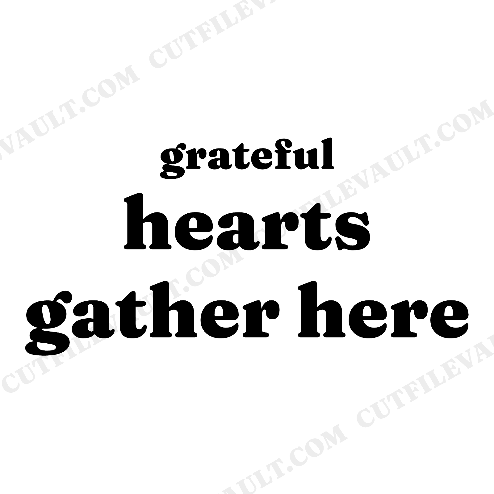 Grateful Hearts Gather Here Thanksgiving Acorn SVG PNG Wall Decal Cut File Autumn Harvest Decor, view 1