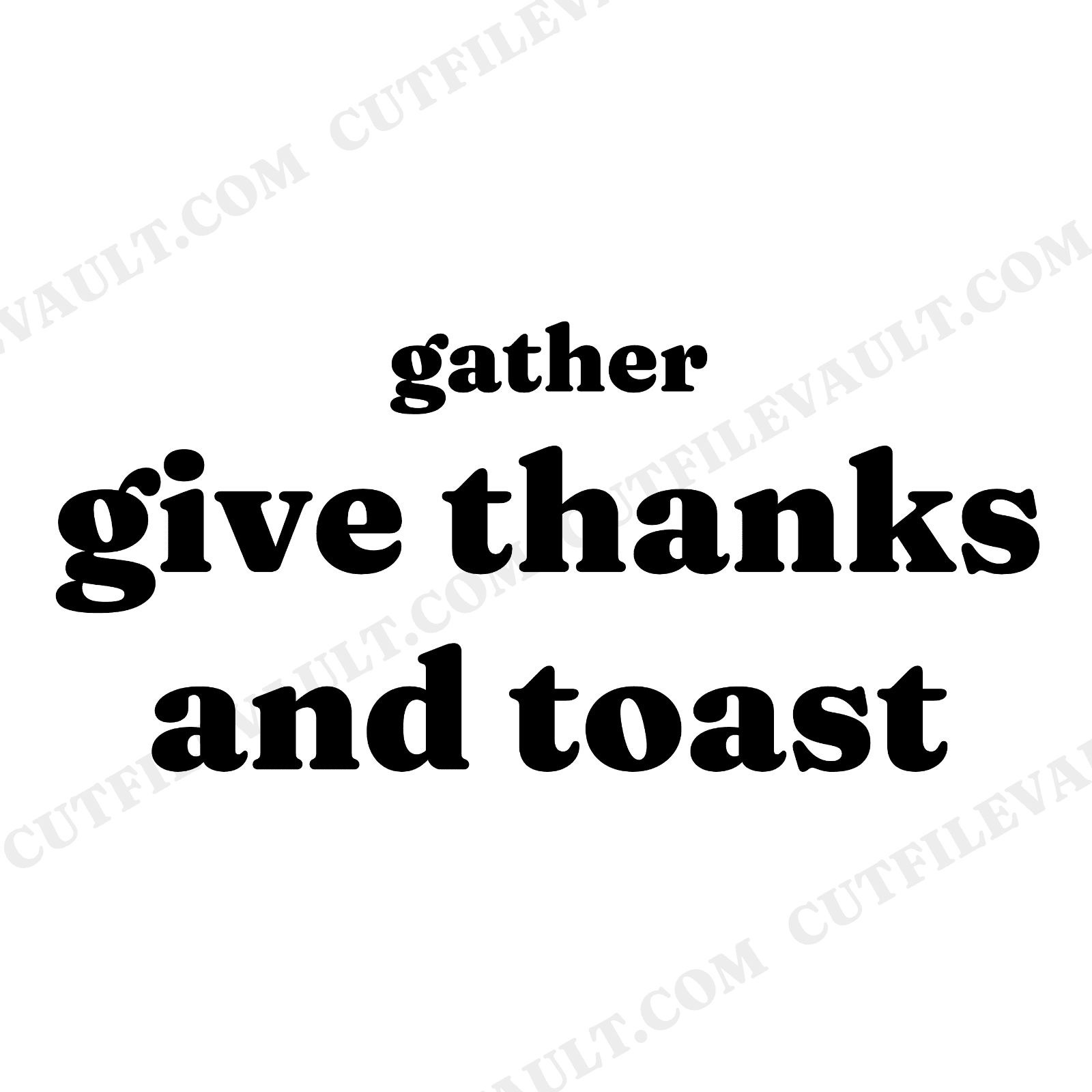 Gather Together Thanksgiving Toast SVG PNG, Champagne Flutes Clinking Cut File for Cricut, view 1