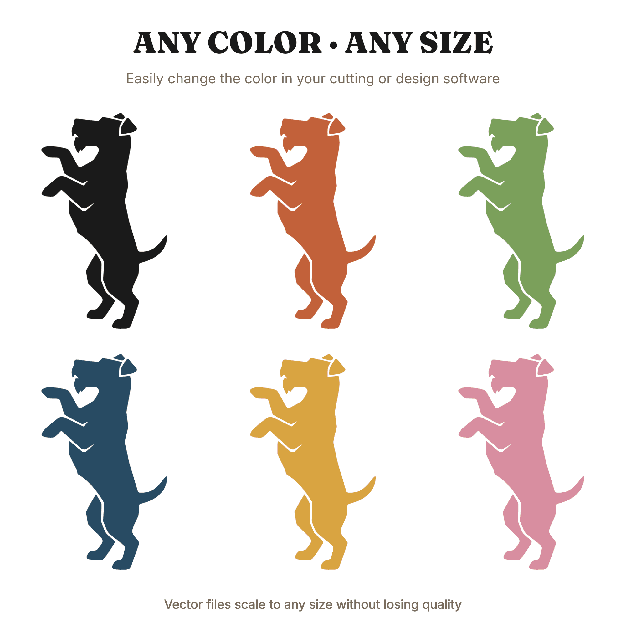 Irish Terrier Standing Cheer SVG PNG St Patricks Day Brutalist Dog Cut File for Cricut, view 2