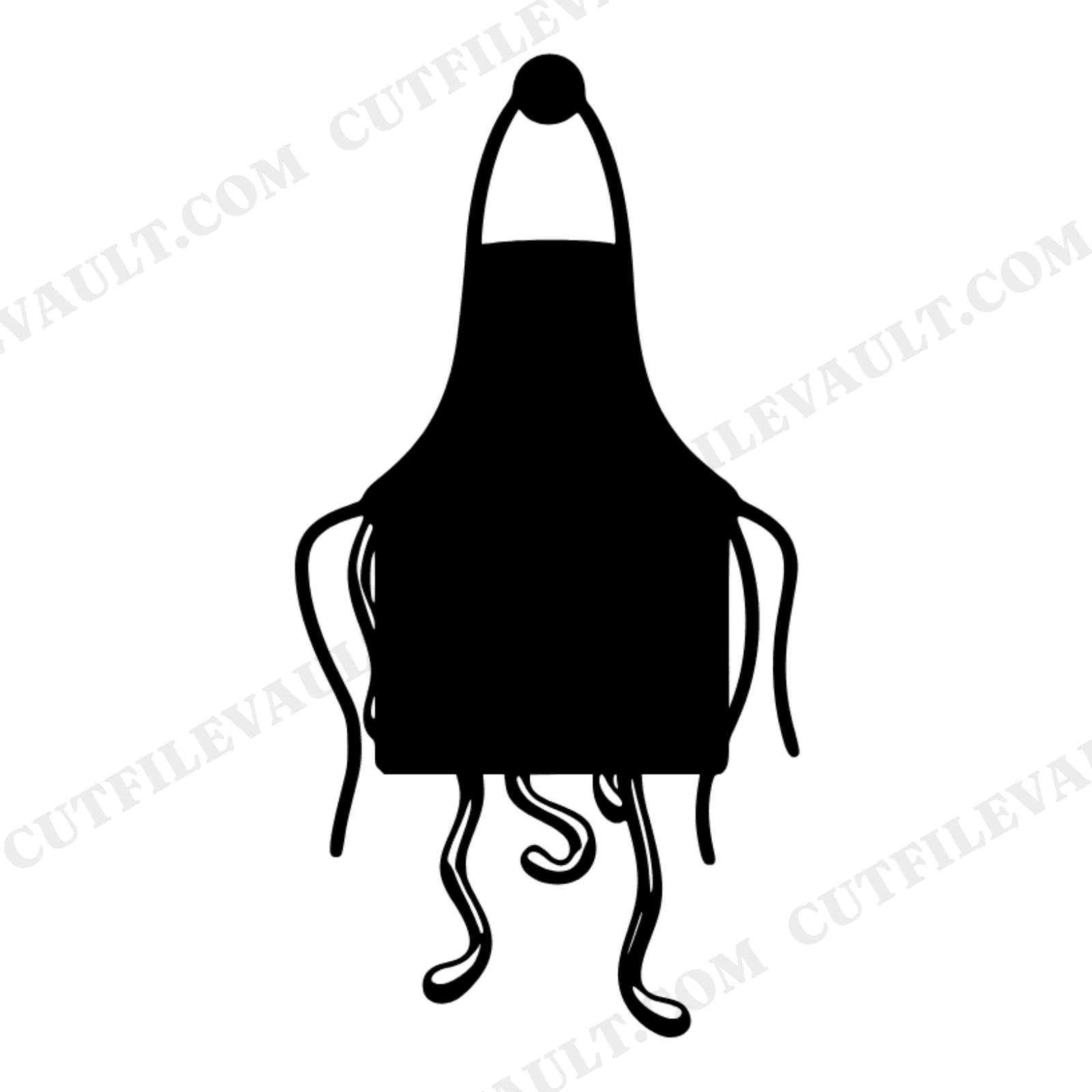 Pumpkin Spice Apron SVG PNG, Fall Kitchen Wall Art, Boho Y2K Bubble Apron Cut File for Cricut, view 1