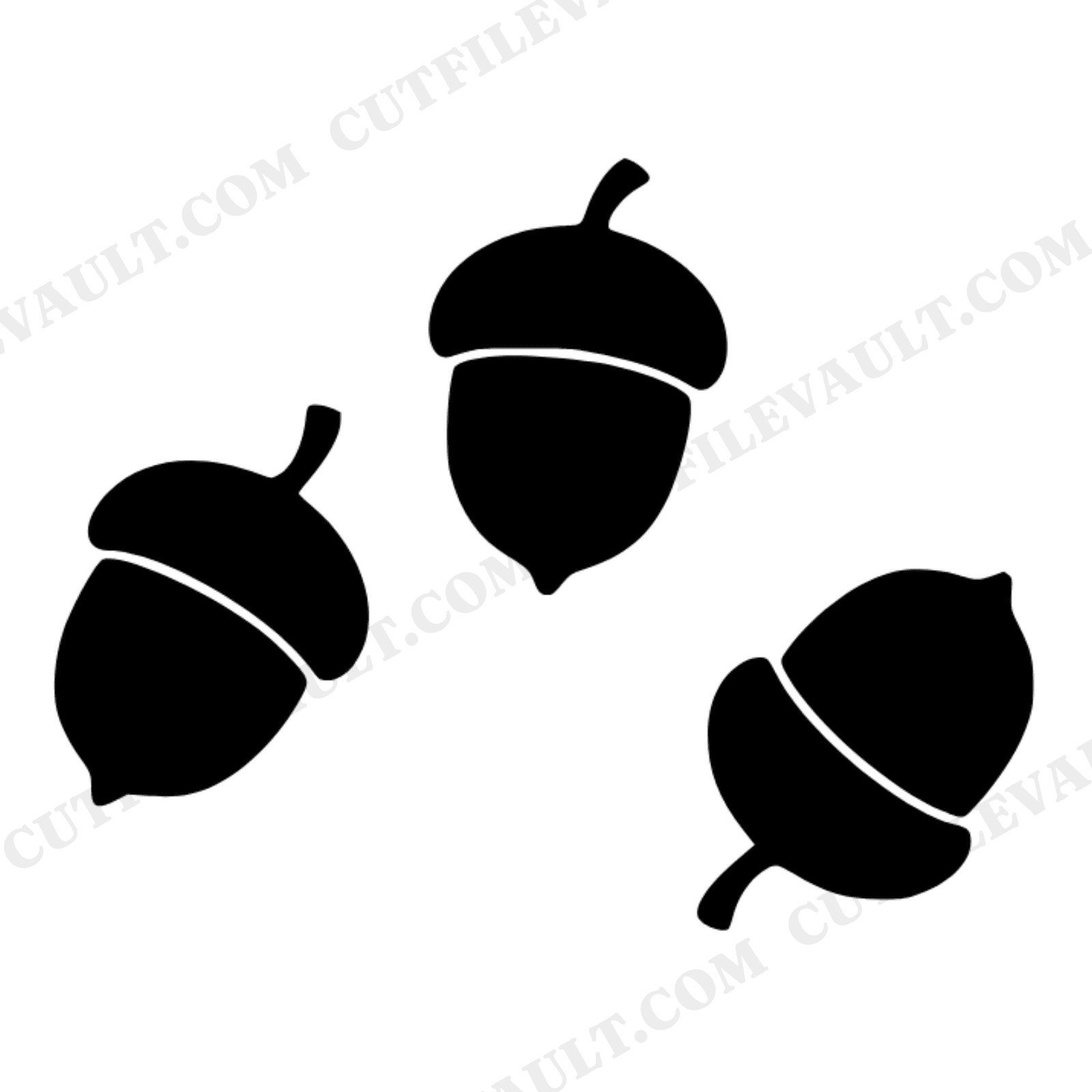 Whimsical Tumbling Acorns SVG PNG Fall Nursery Decor Cut File Boho Organic Autumn Kids Room, view 1
