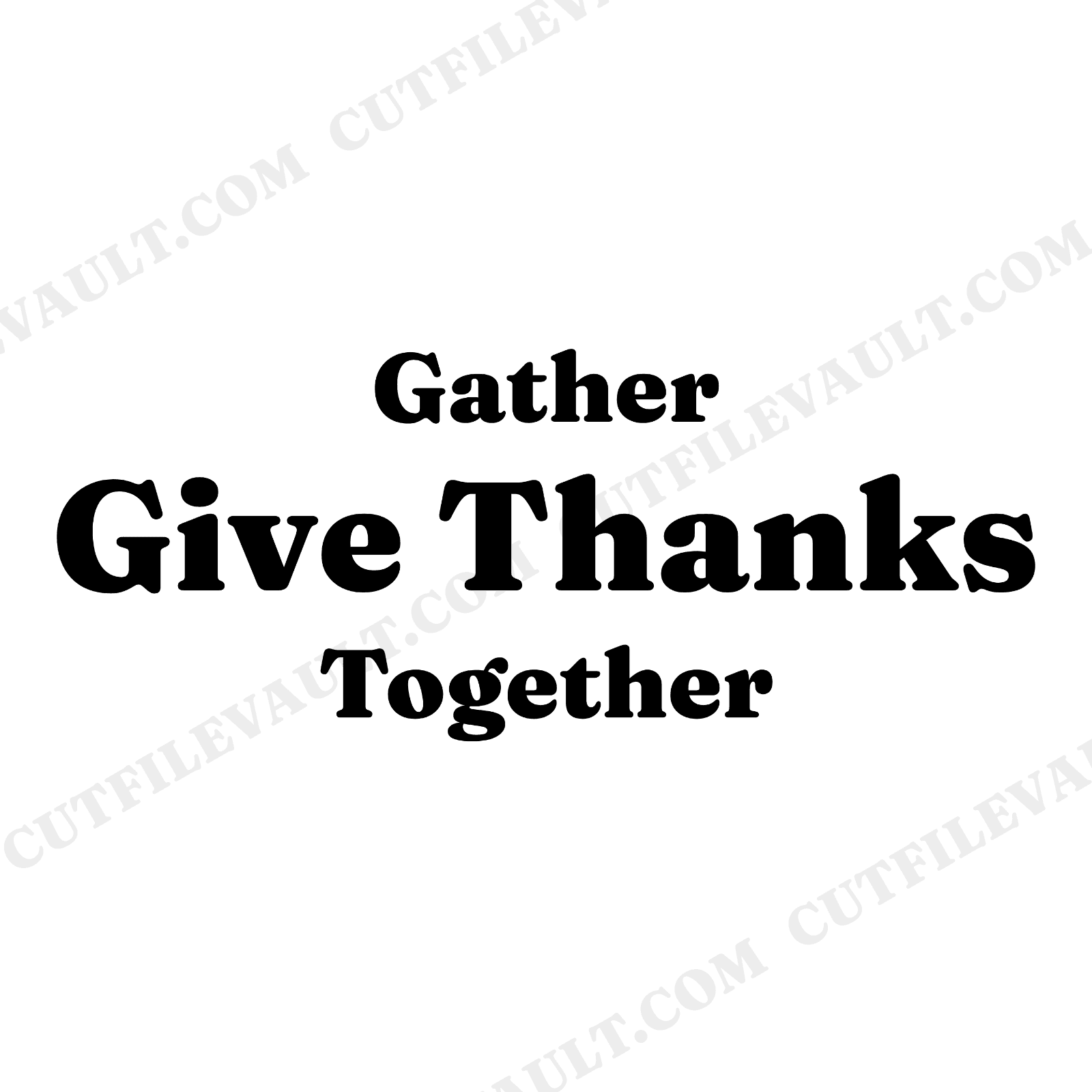 Gather and Give Thanks SVG PNG Farmhouse Thanksgiving Sign with Wheat Flourish Cut File, view 1