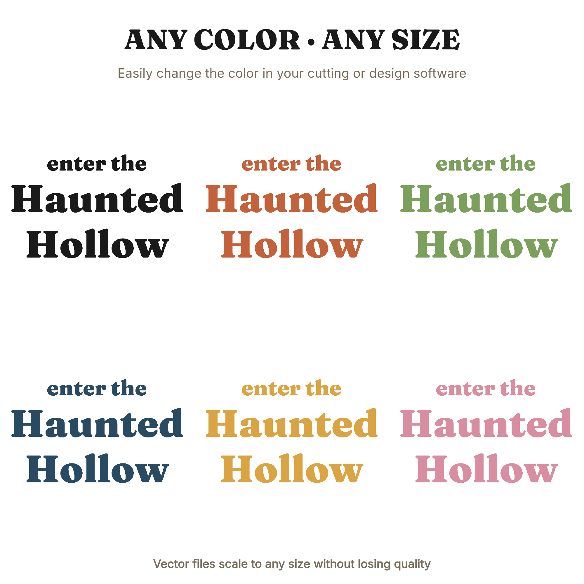 Spooky Season Branch Lettering SVG PNG, Halloween Tree Typography Cut File for Cricut, view 2