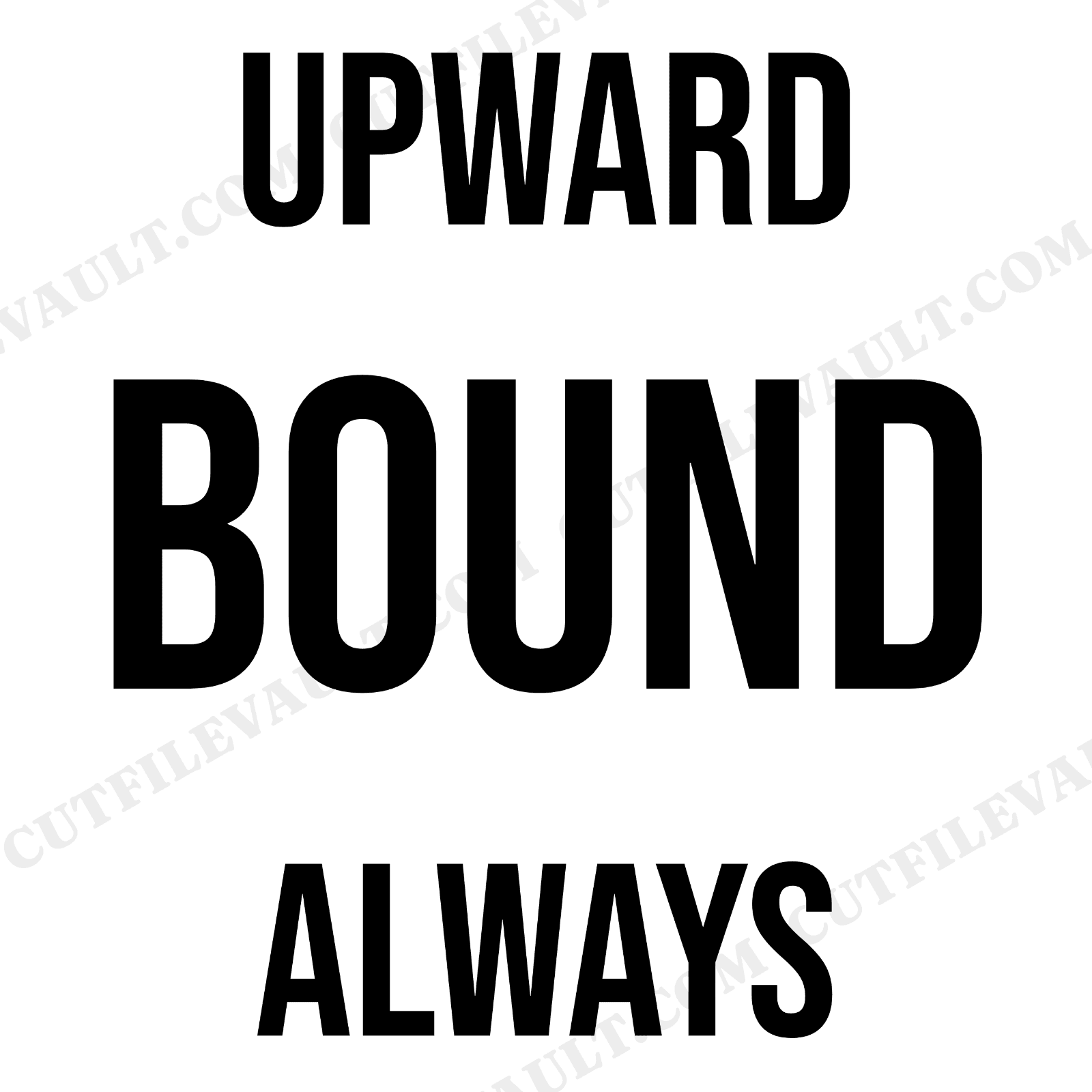 Upward Bound Fall Hiking SVG PNG, Outdoor Adventure Quote, Mid Century Diagonal Design Cut File, view 1