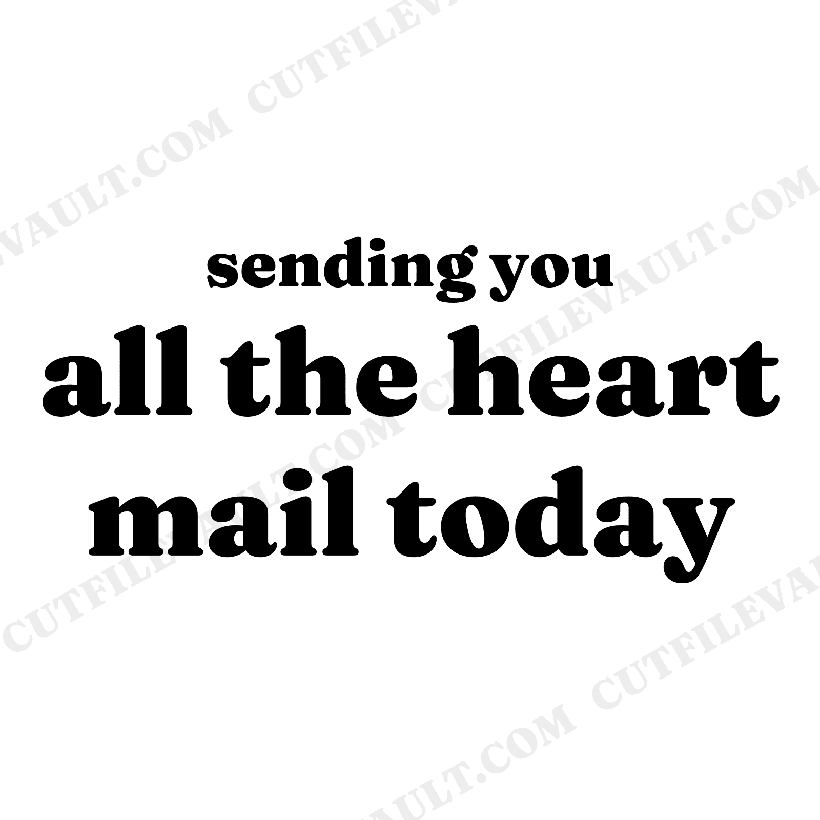 Sealed With Love Valentine Envelope SVG PNG, Hand Lettered Romantic Cut File for Cricut, view 1
