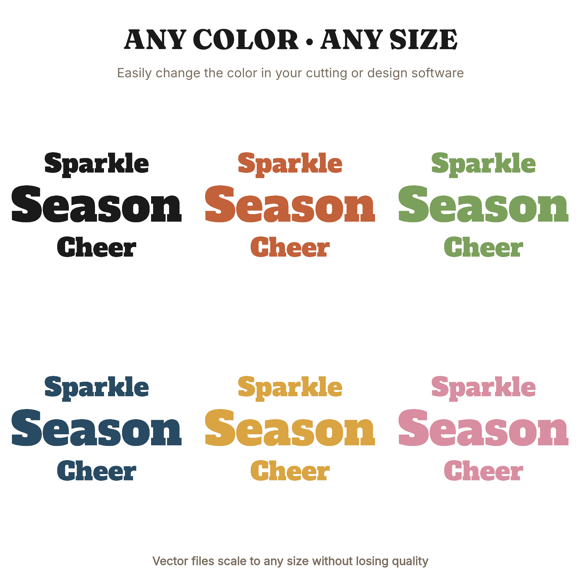 Sparkle Season Cheer SVG PNG Christmas Holiday Phrase Y2K Bubble Letters Wreath Cut File, view 2
