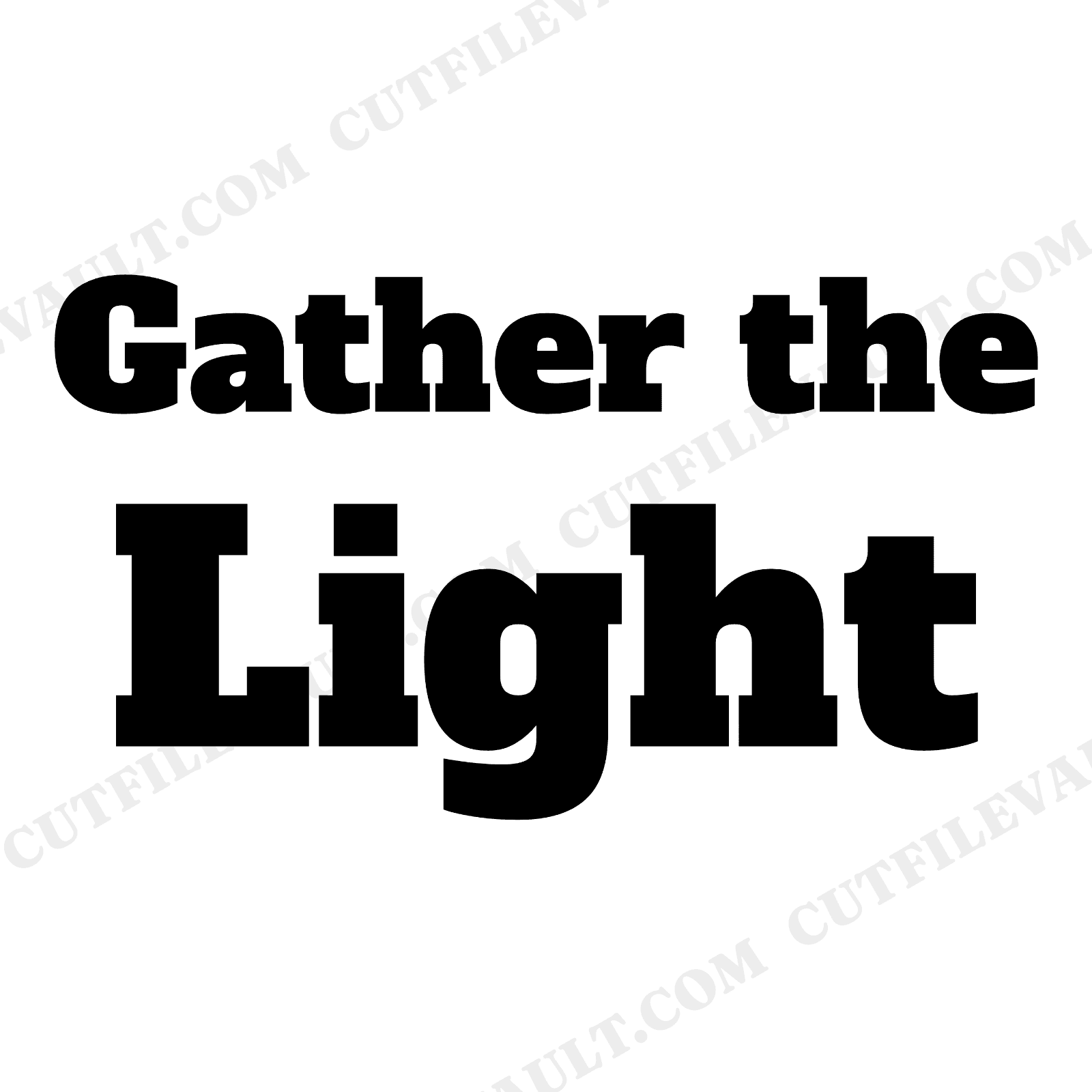 Gather the Light Thanksgiving SVG PNG Art Deco Gratitude Table Runner Cut File Farmhouse Decor, view 1