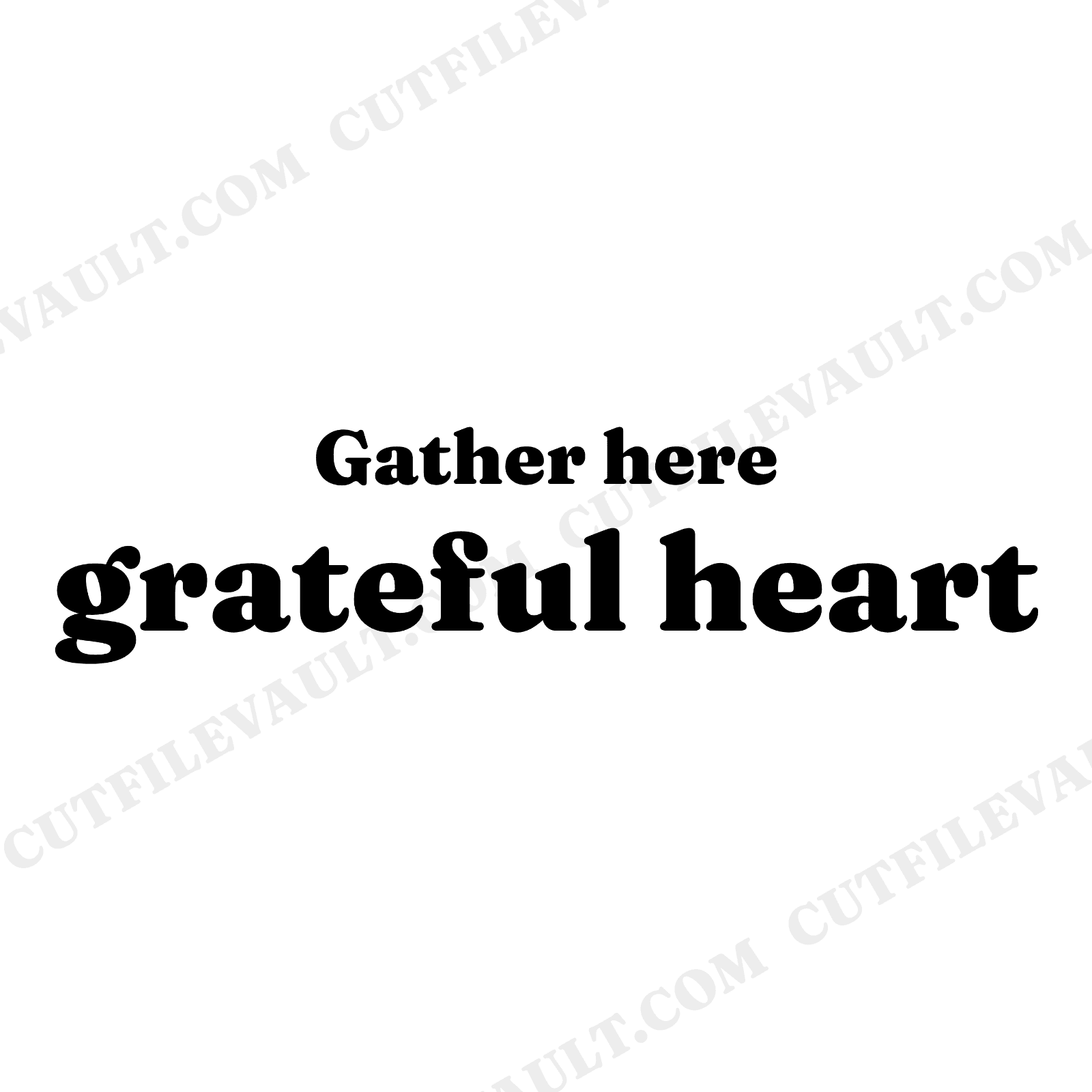 Gather Here Grateful Heart Thanksgiving Kitchen Apron SVG PNG Farmhouse Cut File for Cricut, view 1