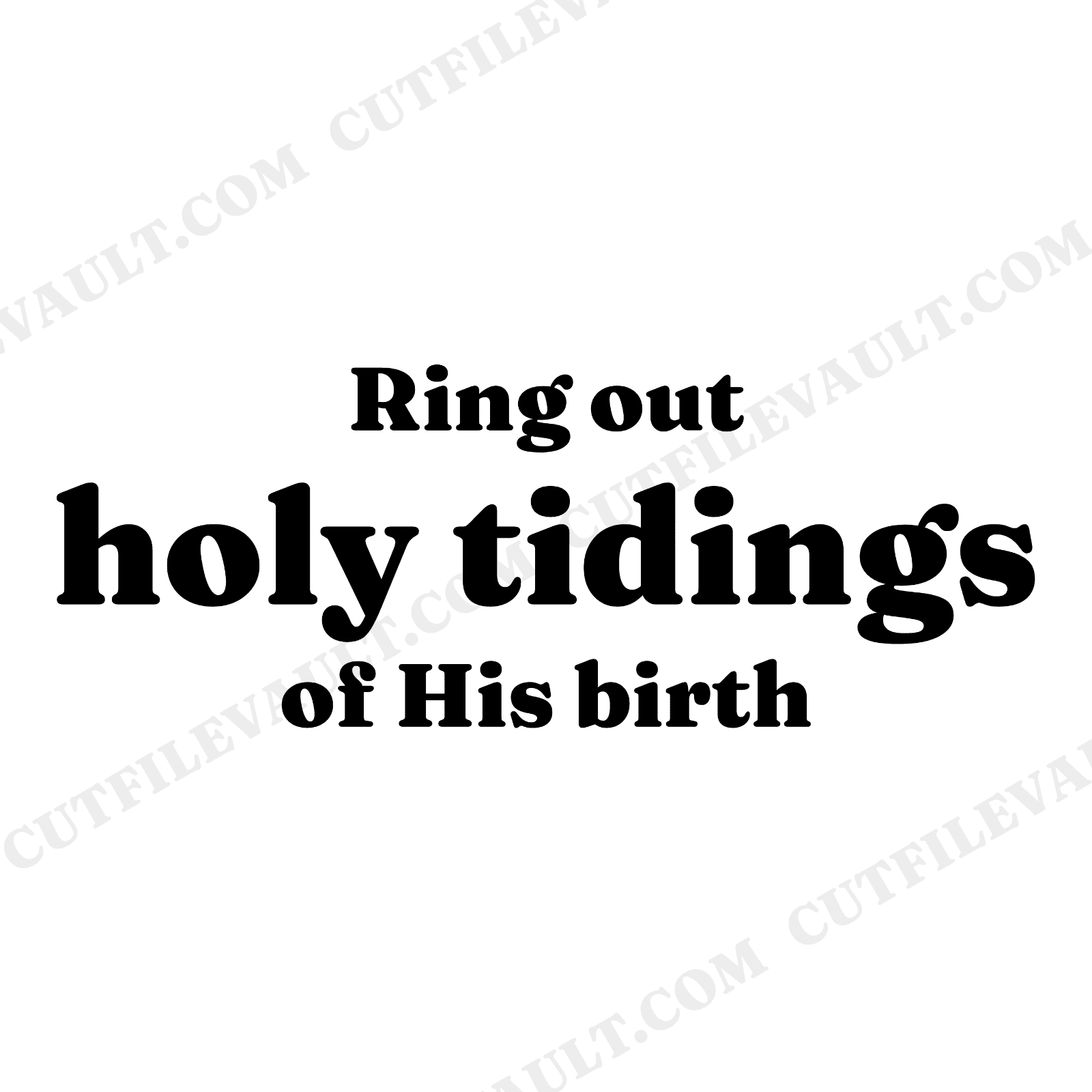 Church Bell Christmas SVG PNG, Stained Glass Bell with Ribbon Bow Cut File for Religious Holiday Decor, view 1