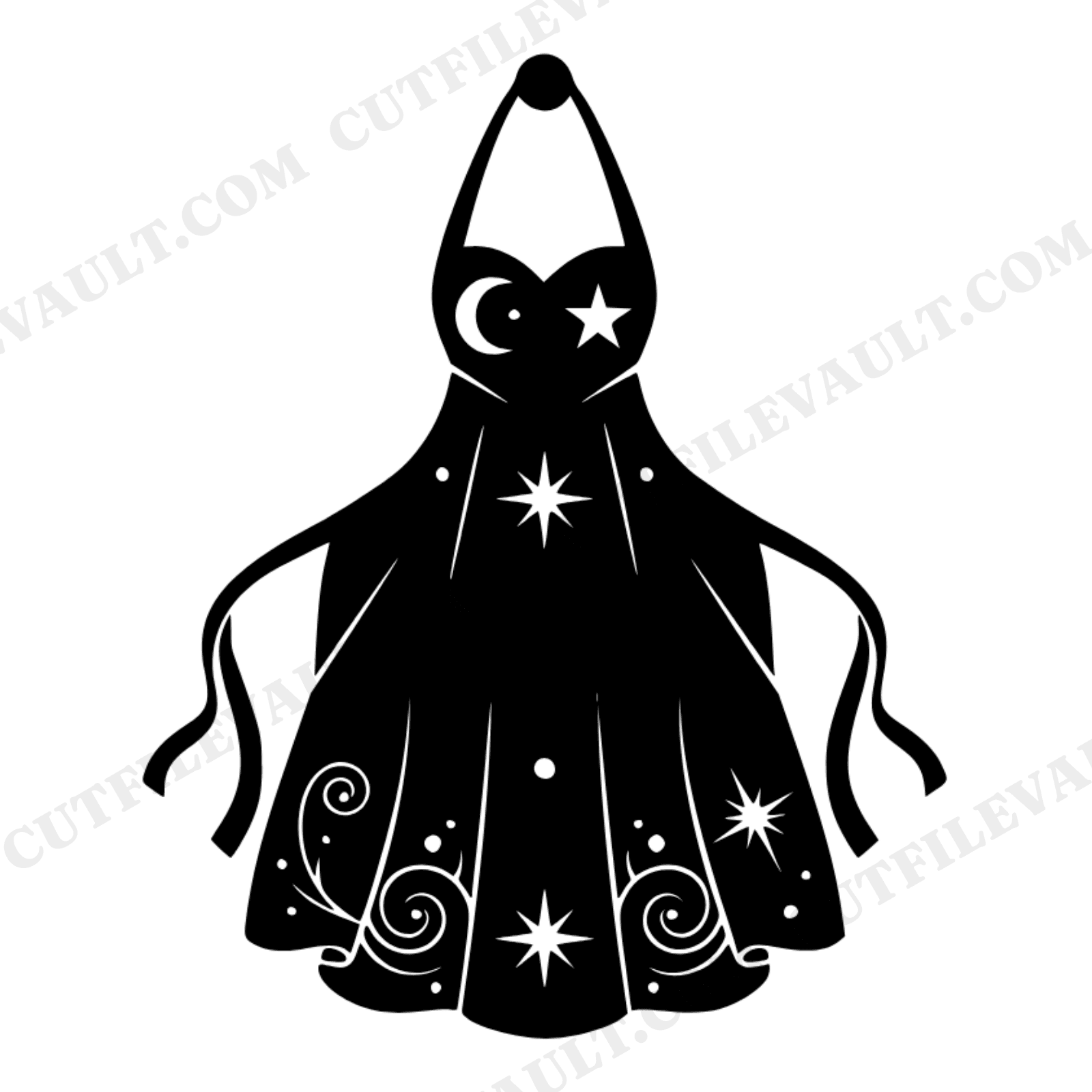 Celestial Bridal Apron SVG PNG, Moon and Stars Kitchen Decor Cut File, Vintage Farmhouse Wall Art, view 1